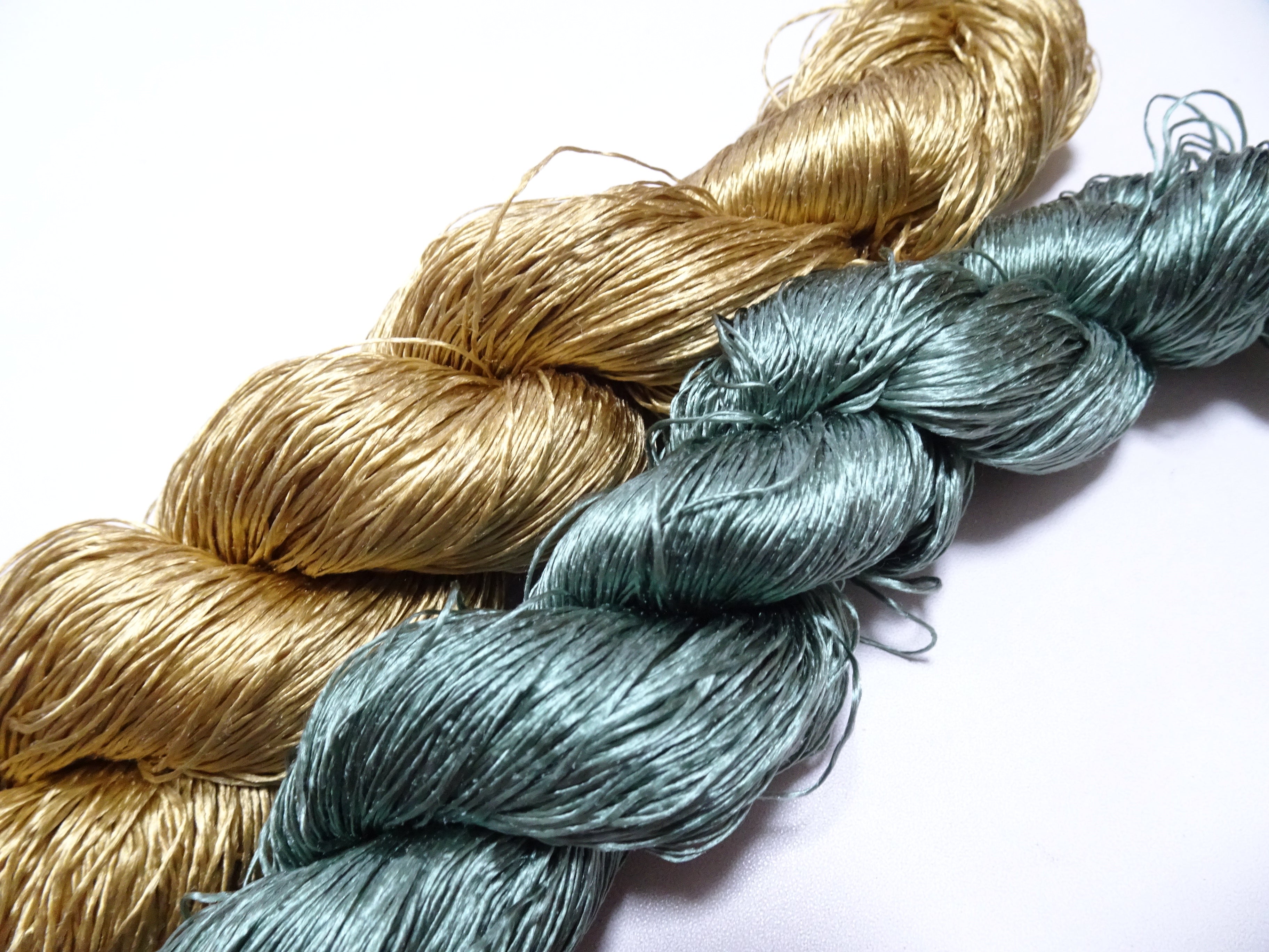Japanese Vintage Twisted Silk Thread　2sets Embroidery 18855