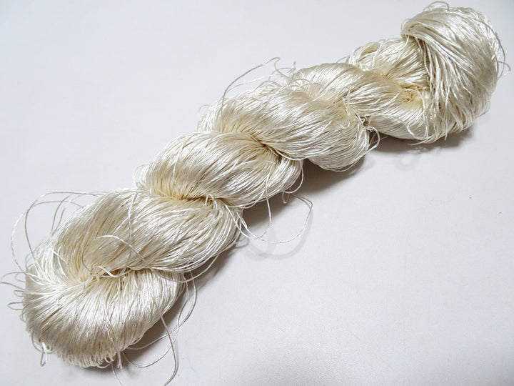 Japanese Vintage High Class Rare Silk Thread Mixture of Silver embroidery 15901