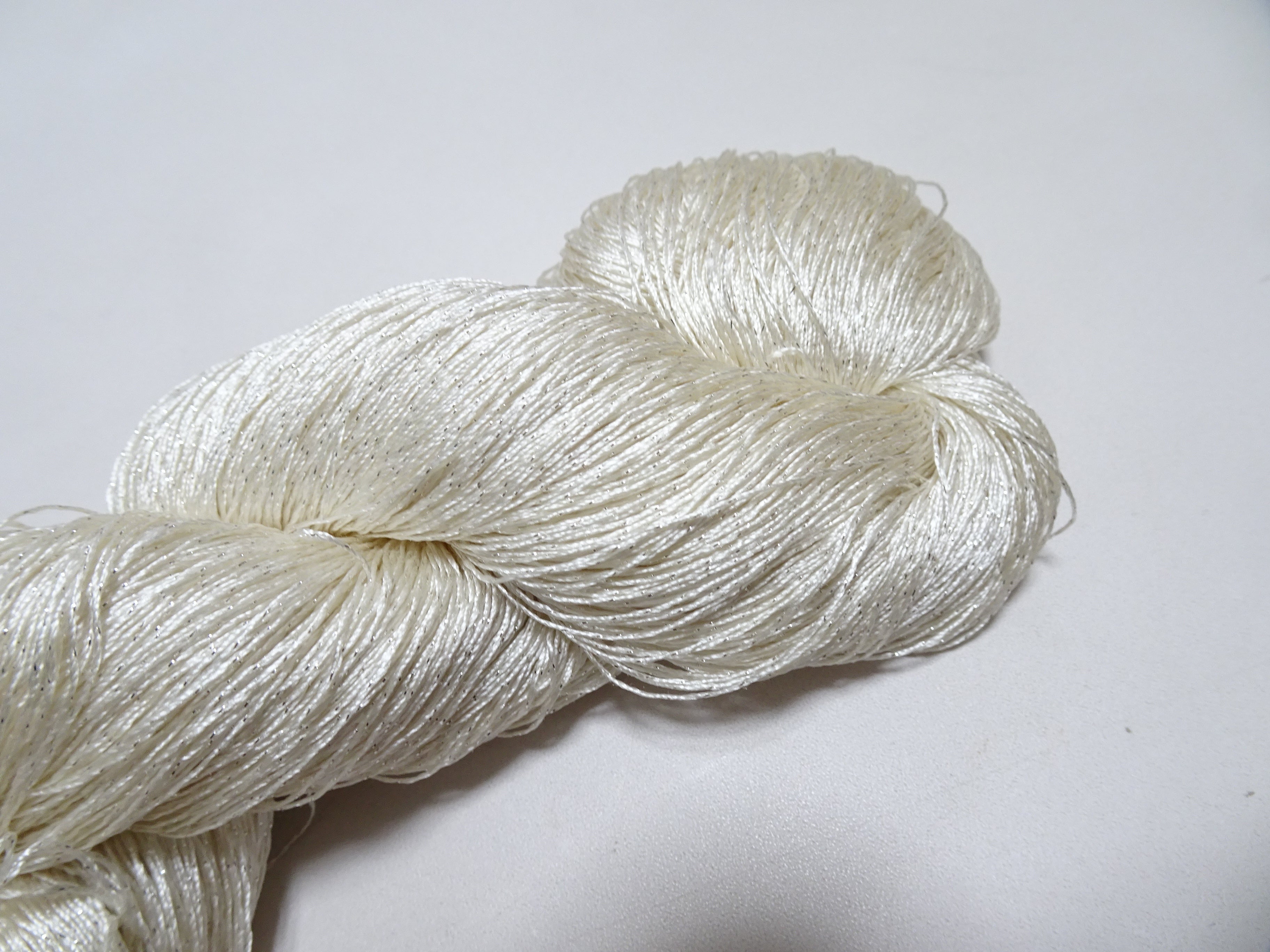 Japanese Vintage High Class Rare Silk Thread Mixture of Silver embroidery 15902