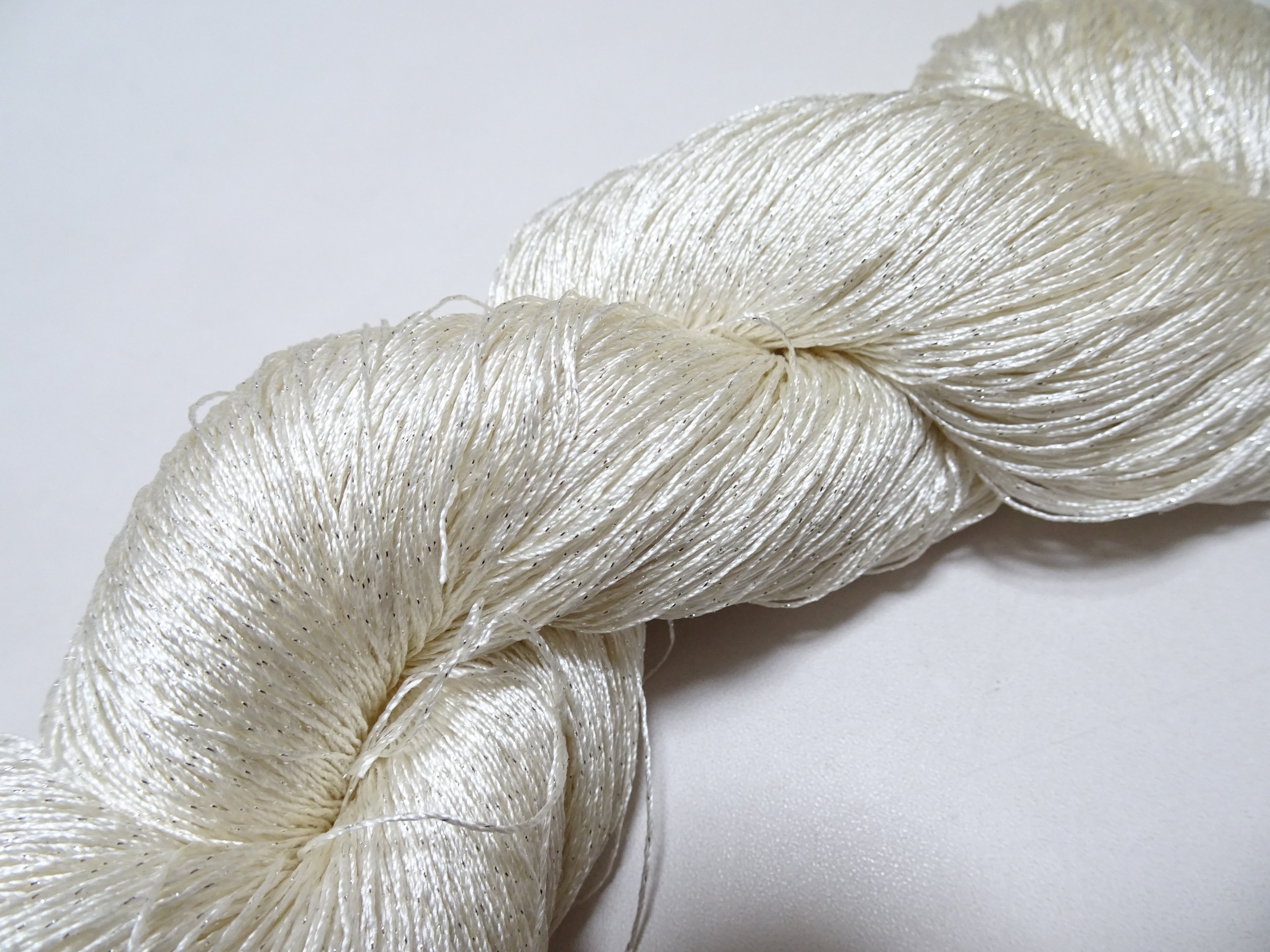 Japanese Vintage High Class Rare Silk Thread Mixture of Silver embroidery 15902