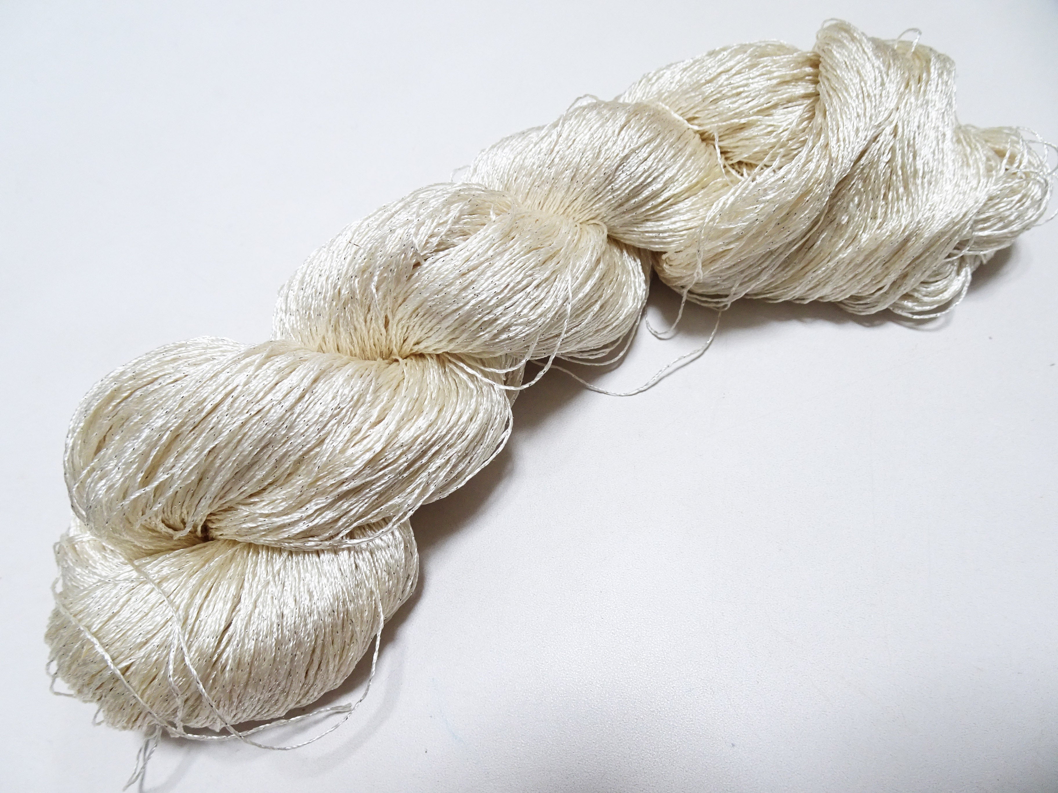 Japanese Vintage High Class Rare Silk Thread Mixture of Silver embroidery 15903