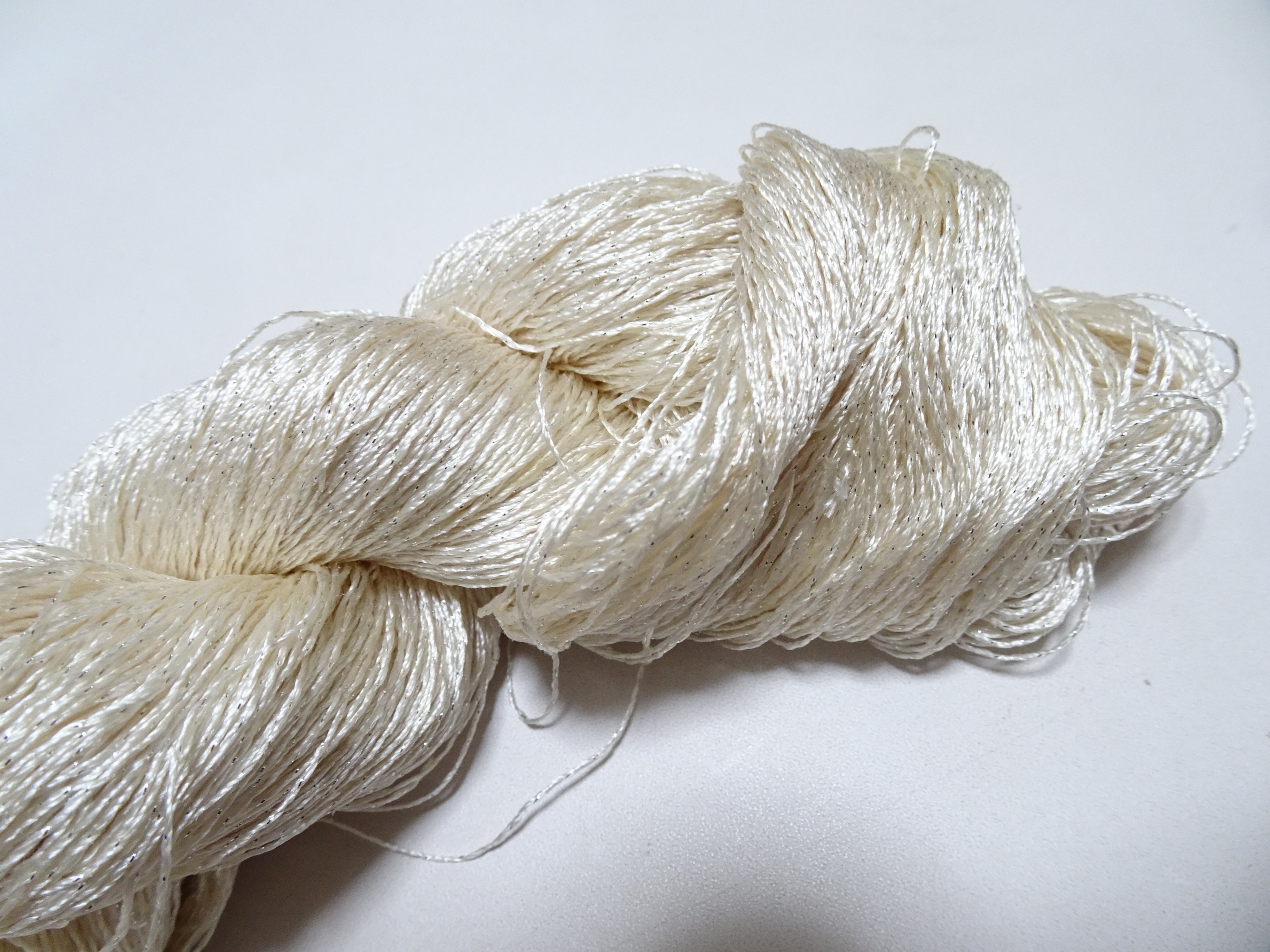 Japanese Vintage High Class Rare Silk Thread Mixture of Silver embroidery 15903