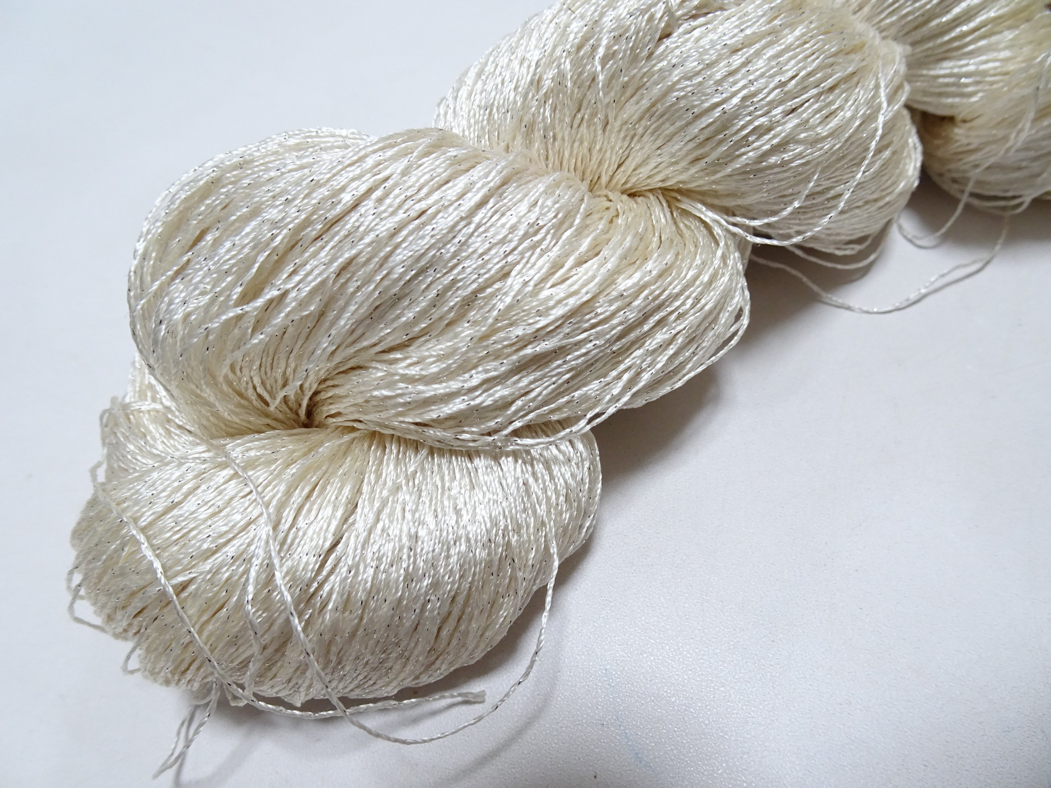 Japanese Vintage High Class Rare Silk Thread Mixture of Silver embroidery 15903