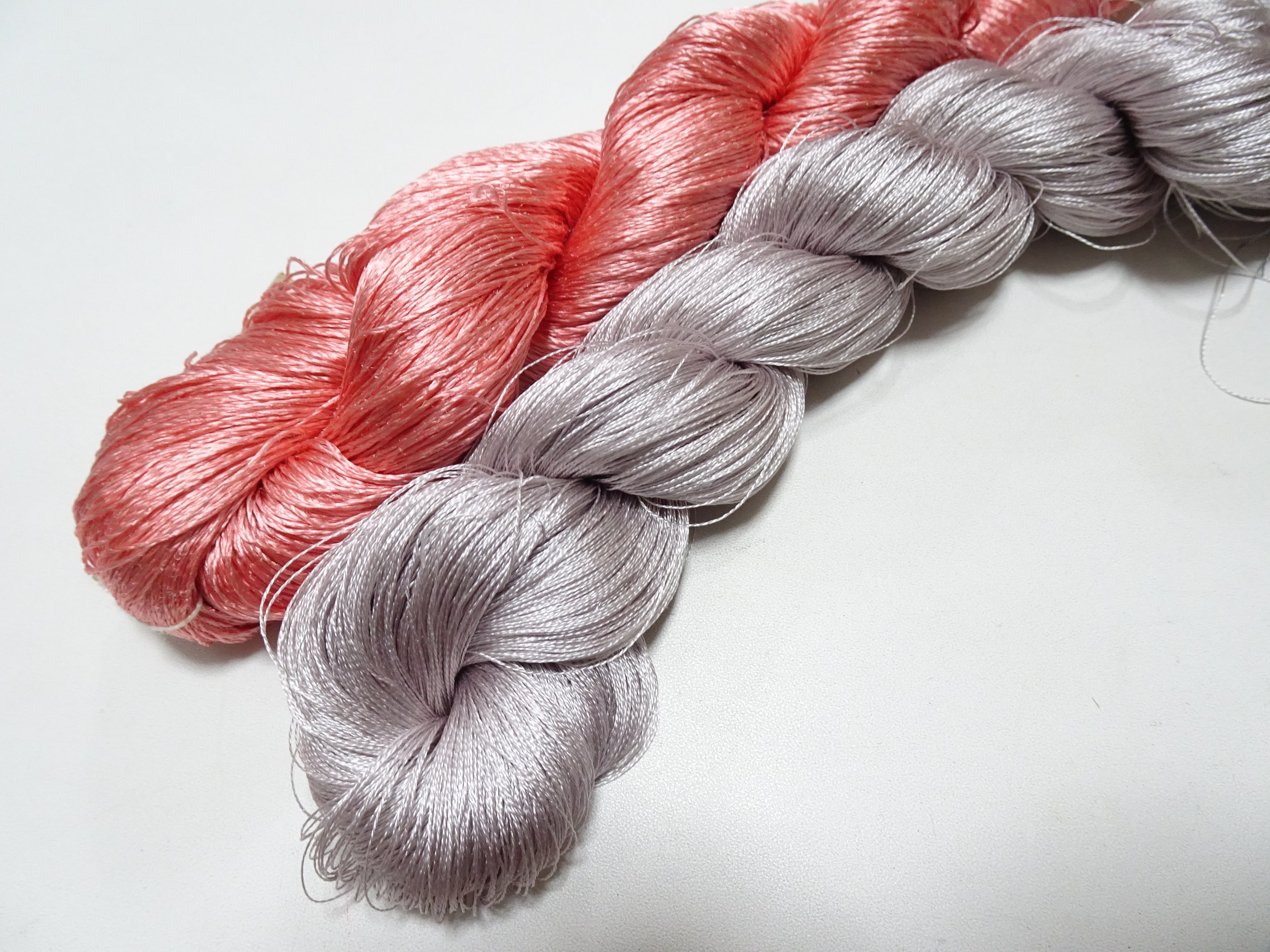 Japanese Vintage Twisted Silk Thread　2sets Embroidery 18858