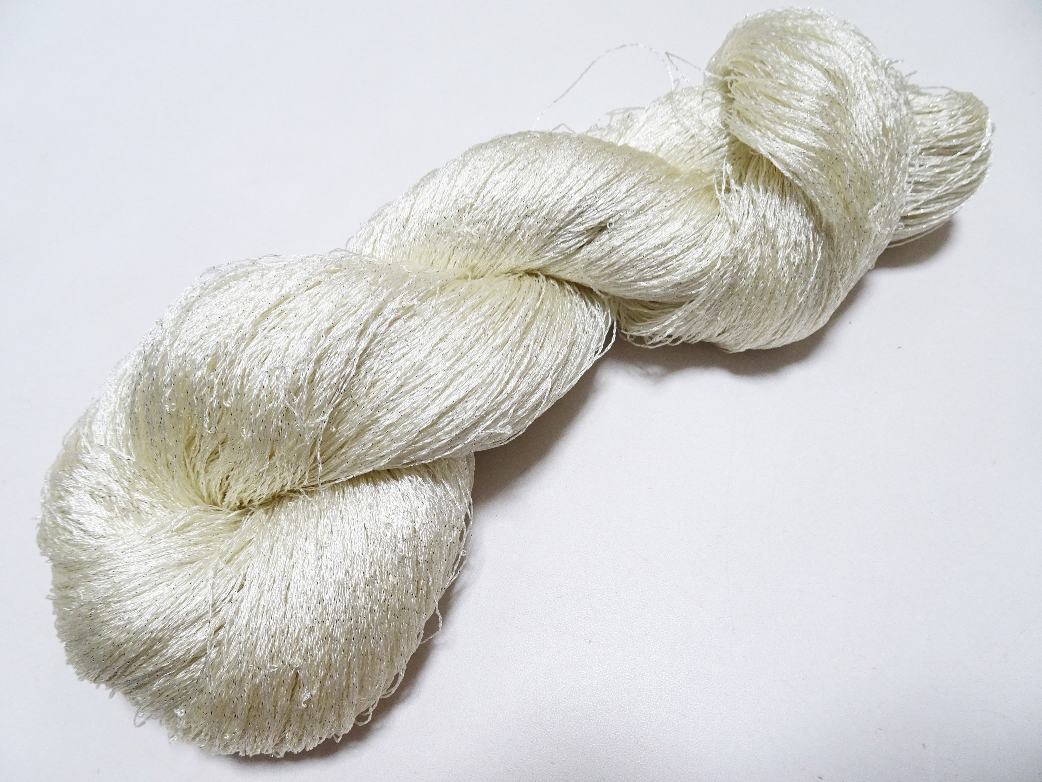 Japanese Vintage High Class Rare Silk Thread Mixture of Silver embroidery 15904