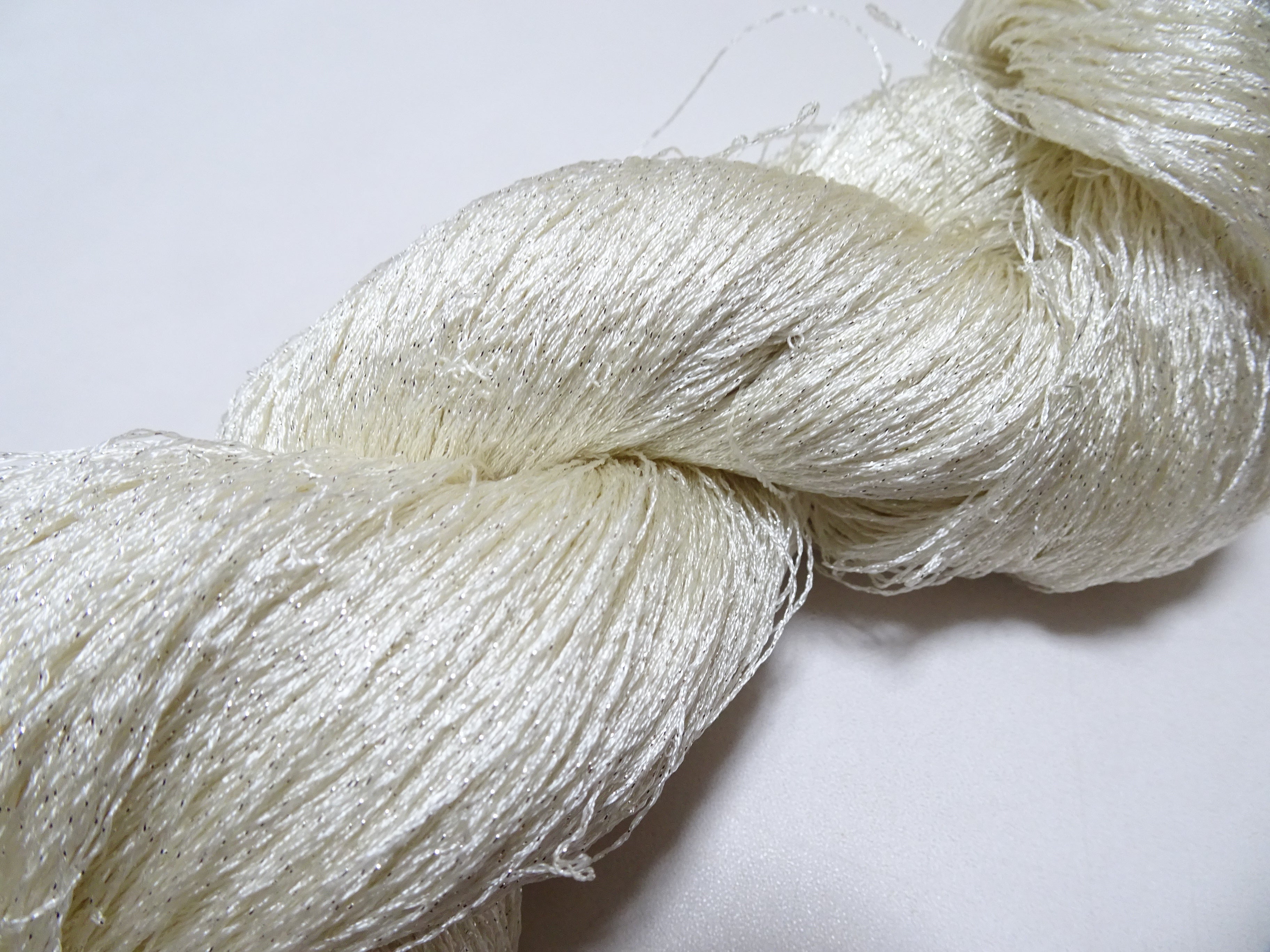 Japanese Vintage High Class Rare Silk Thread Mixture of Silver embroidery 15904