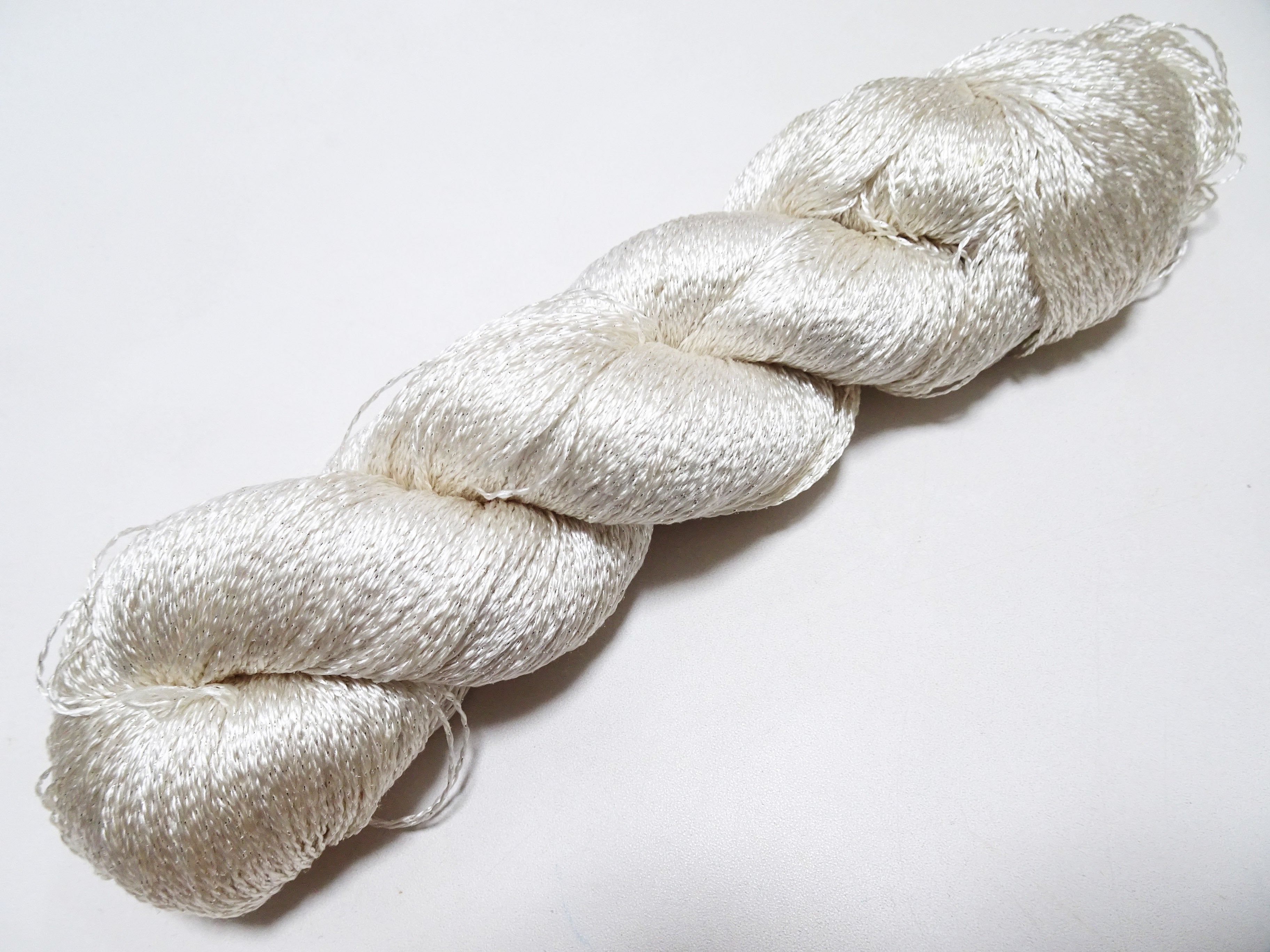 Japanese Vintage High Class Rare Silk Thread Mixture of Silver embroidery 15905