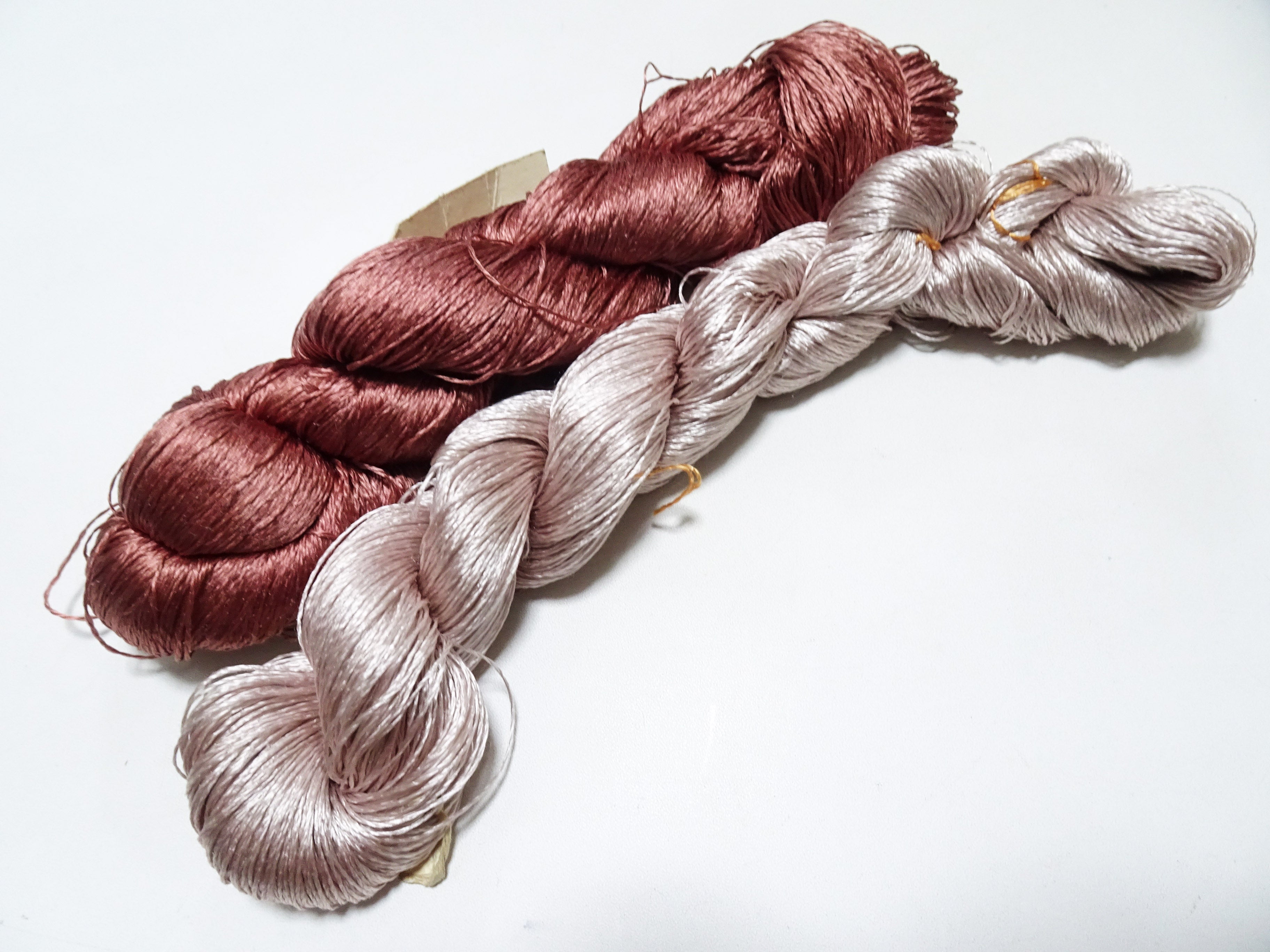 Japanese Vintage Twisted Silk Thread　2sets Embroidery 18860