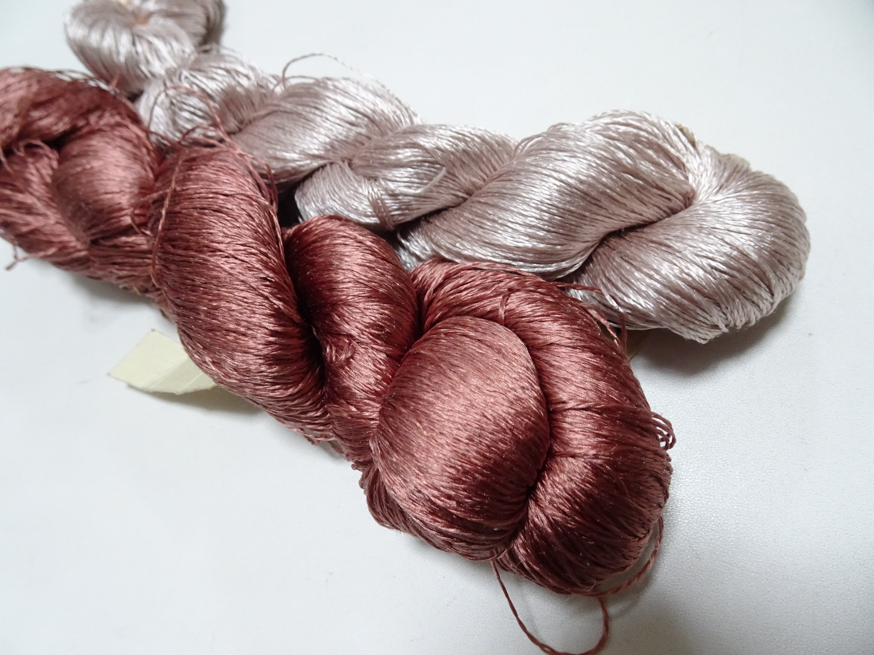 Japanese Vintage Twisted Silk Thread　2sets Embroidery 18860