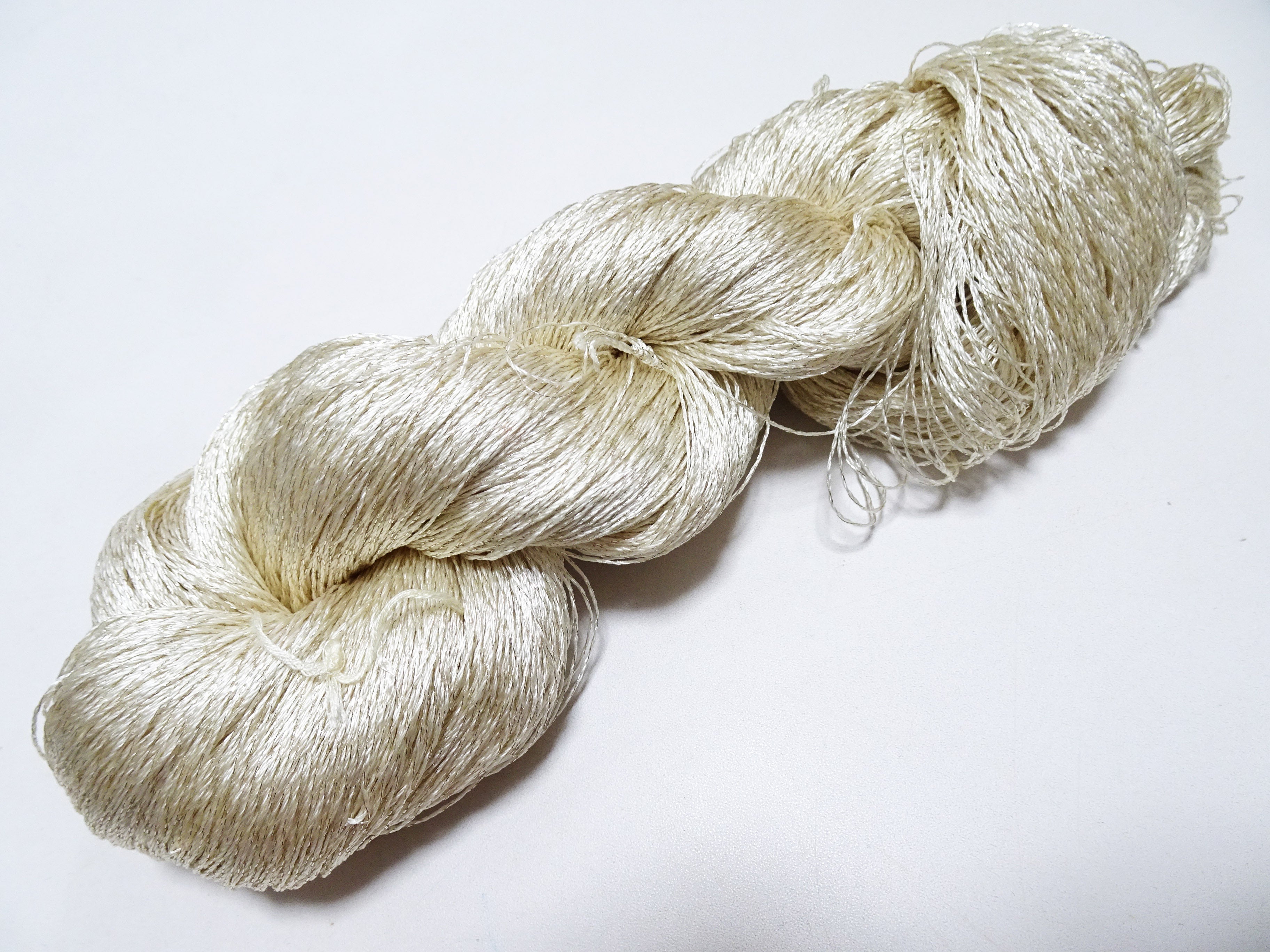 Japanese Vintage High Class Rare Silk Thread Mixture of Silver embroidery 15906