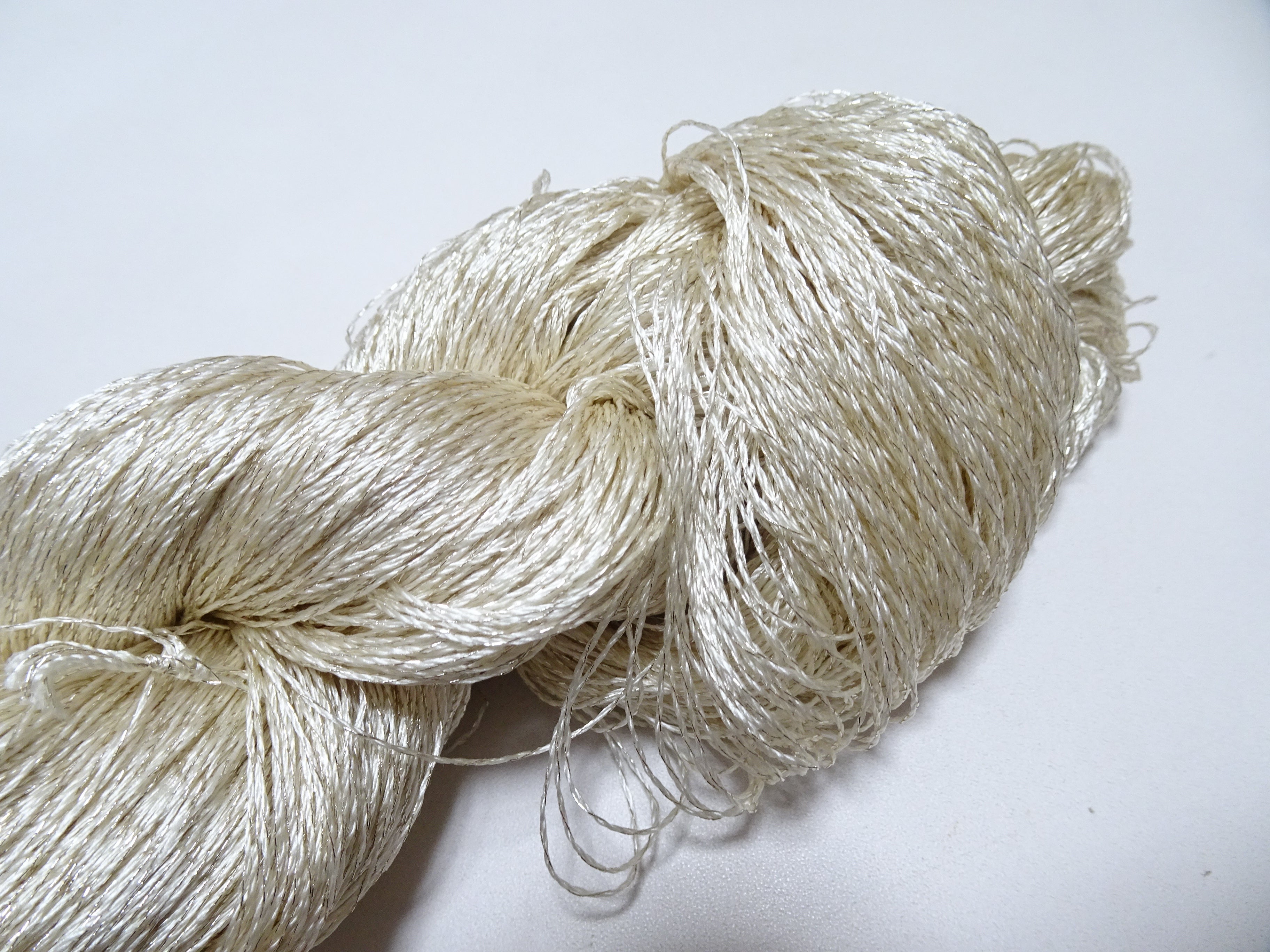 Japanese Vintage High Class Rare Silk Thread Mixture of Silver embroidery 15906