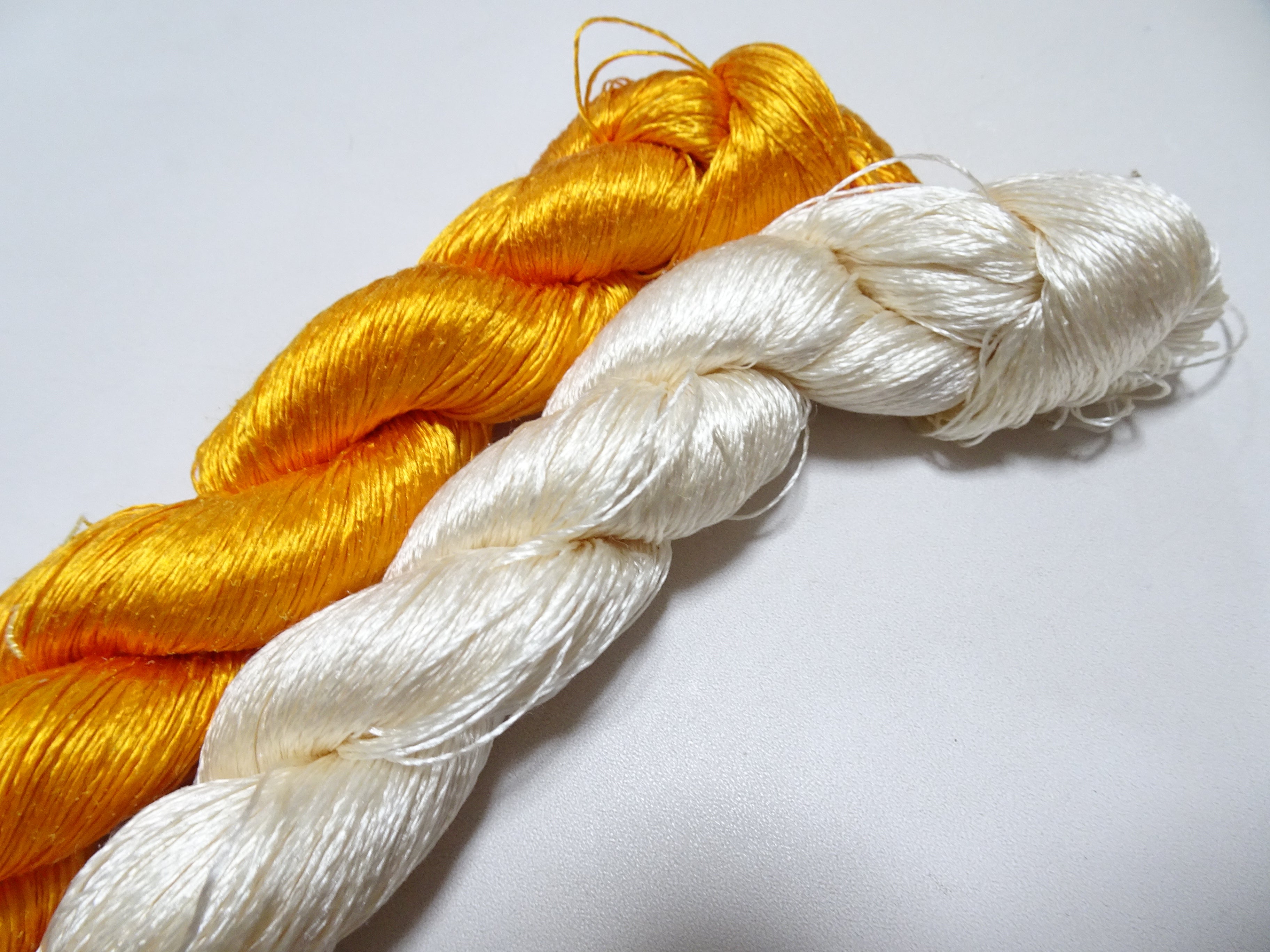 Japanese Vintage Twisted Silk Thread　2sets Embroidery 18861