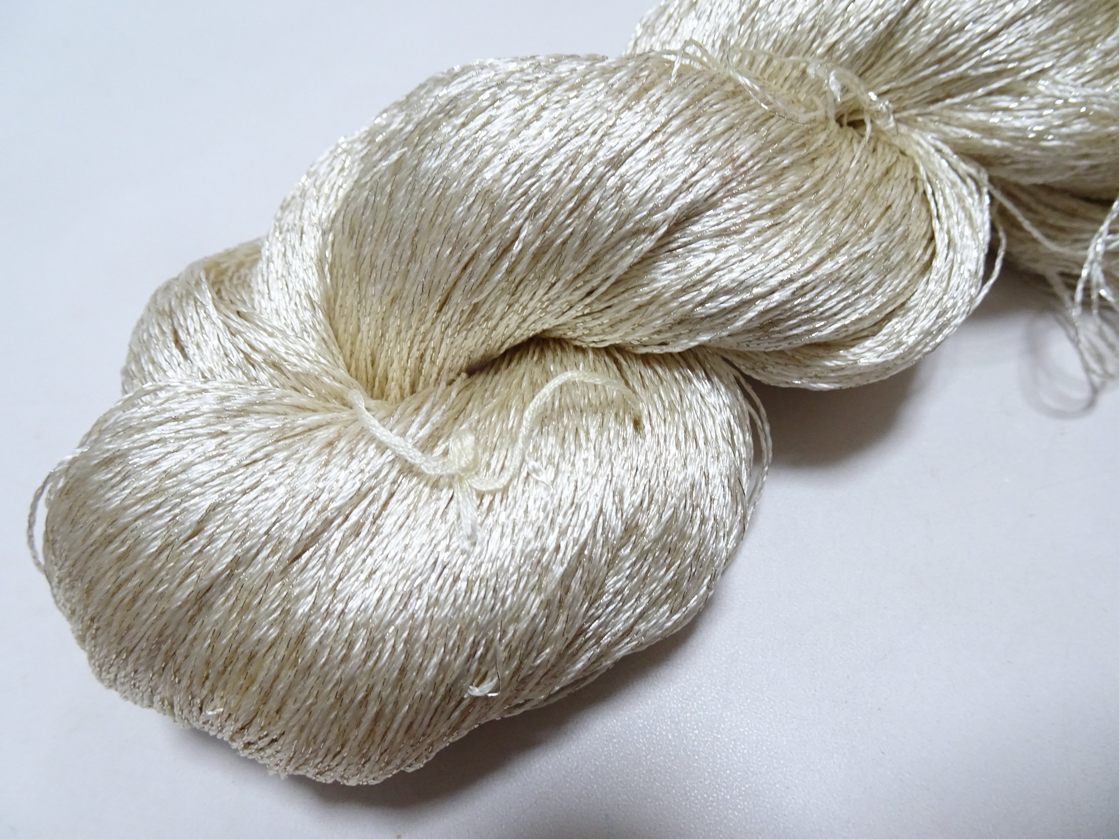 Japanese Vintage High Class Rare Silk Thread Mixture of Silver embroidery 15906