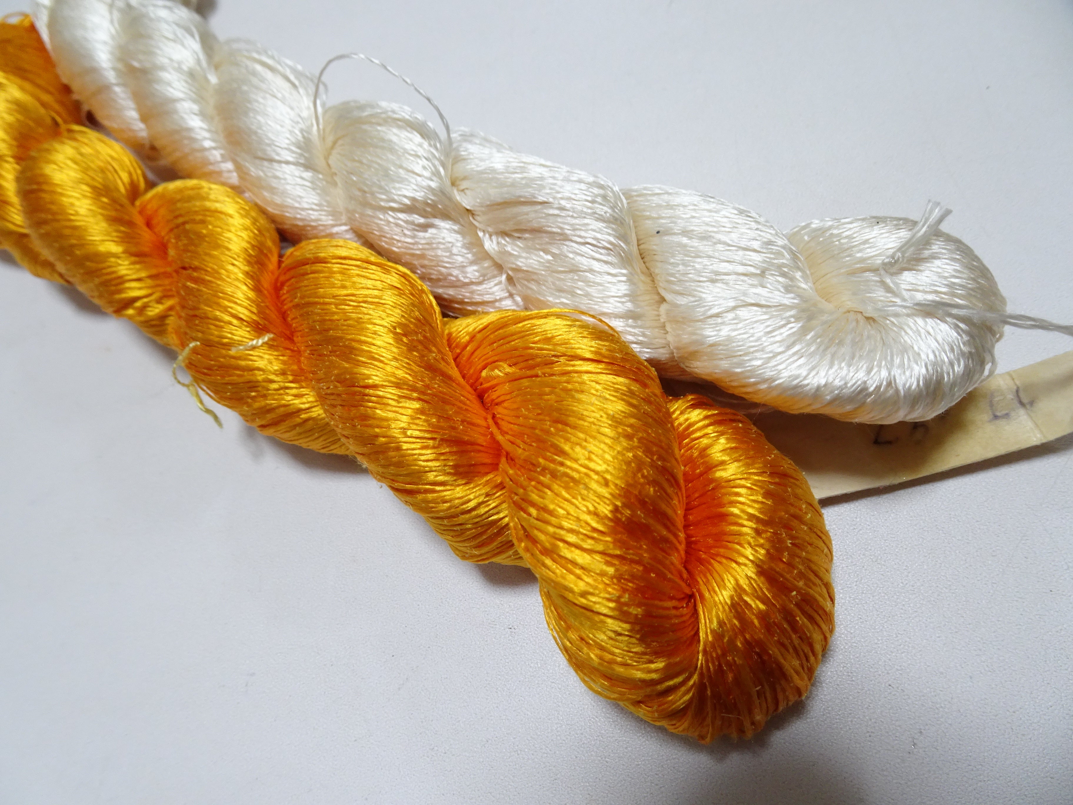 Japanese Vintage Twisted Silk Thread　2sets Embroidery 18861