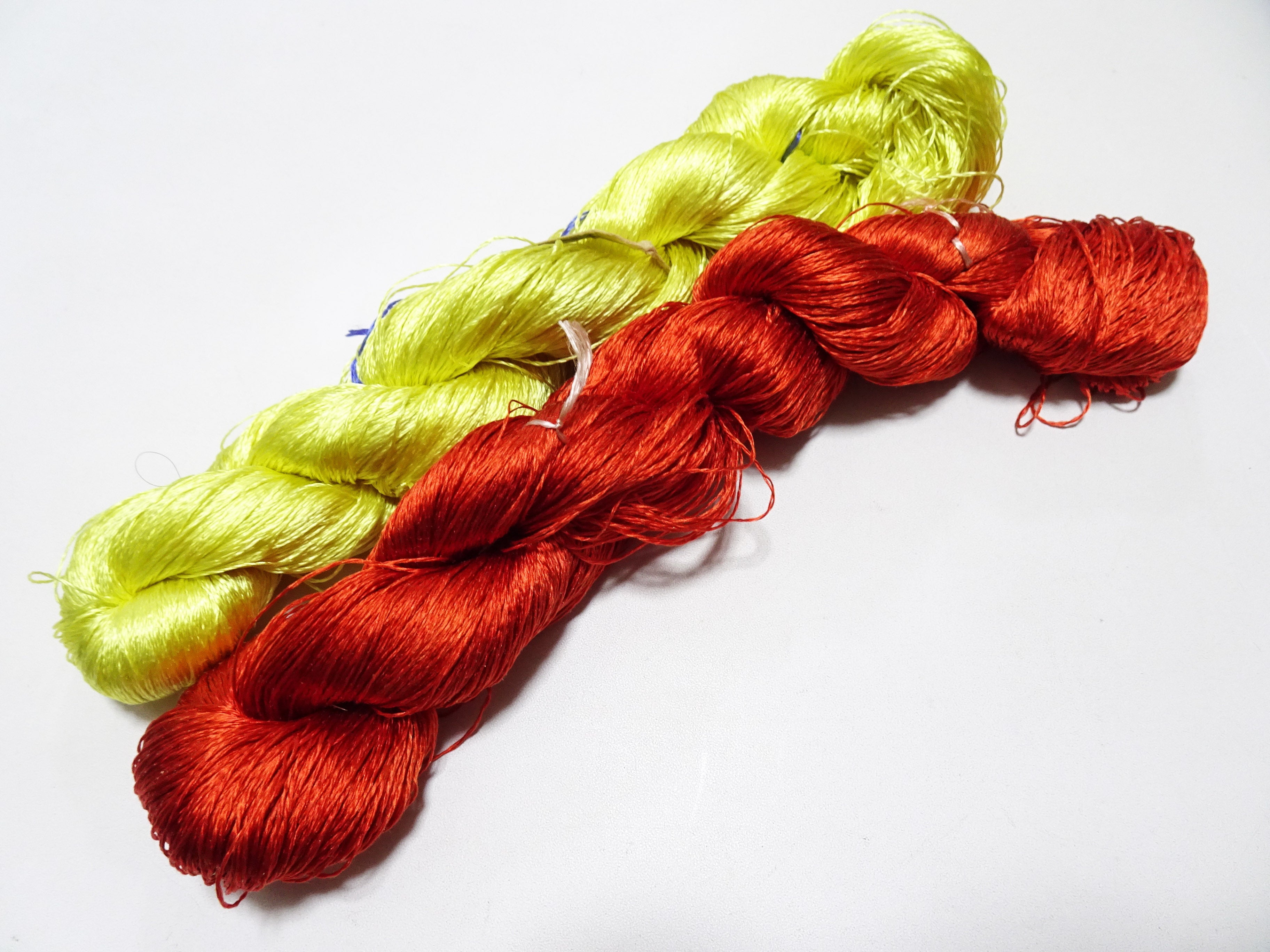 Japanese Vintage Twisted Silk Thread　2sets Embroidery 18862