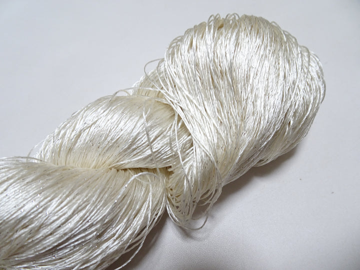 Japanese Vintage High Class Rare Silk Thread Mixture of Silver embroidery 15907