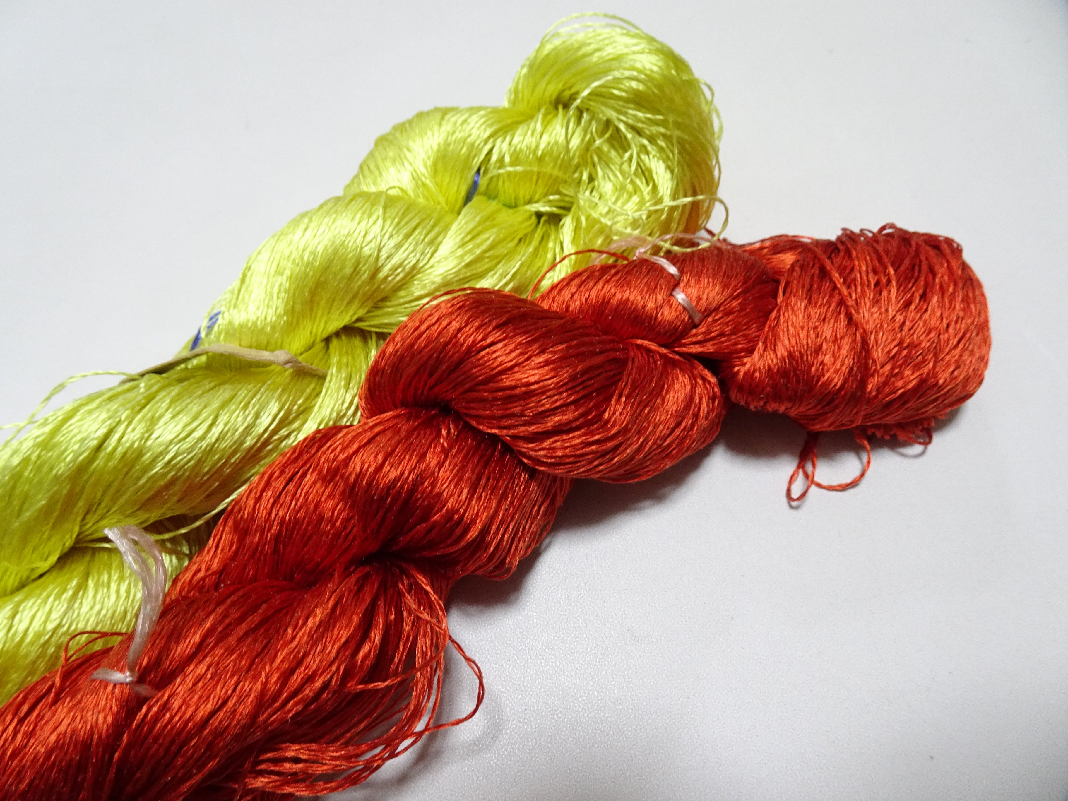 Japanese Vintage Twisted Silk Thread　2sets Embroidery 18862