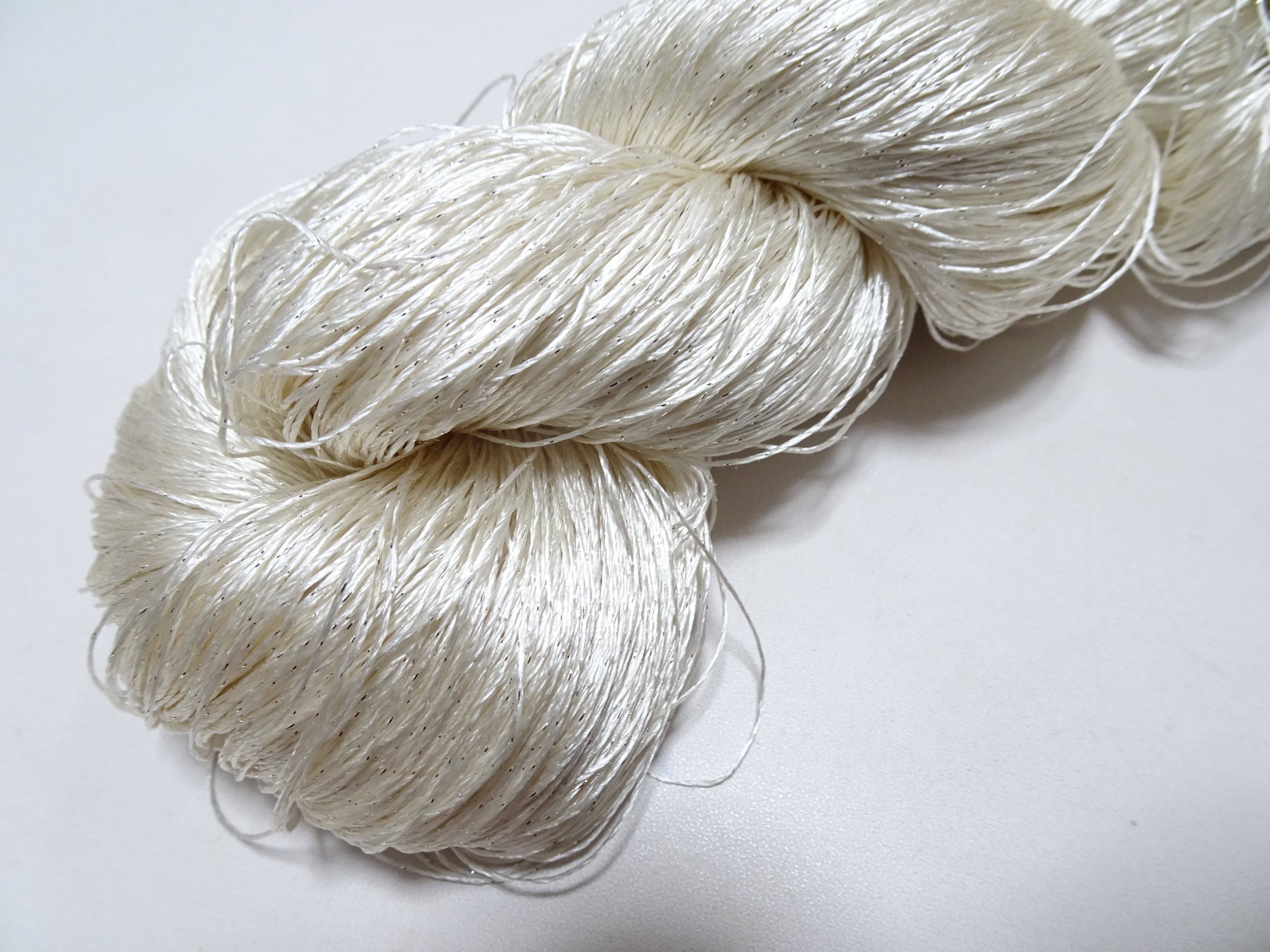 Japanese Vintage High Class Rare Silk Thread Mixture of Silver embroidery 15907