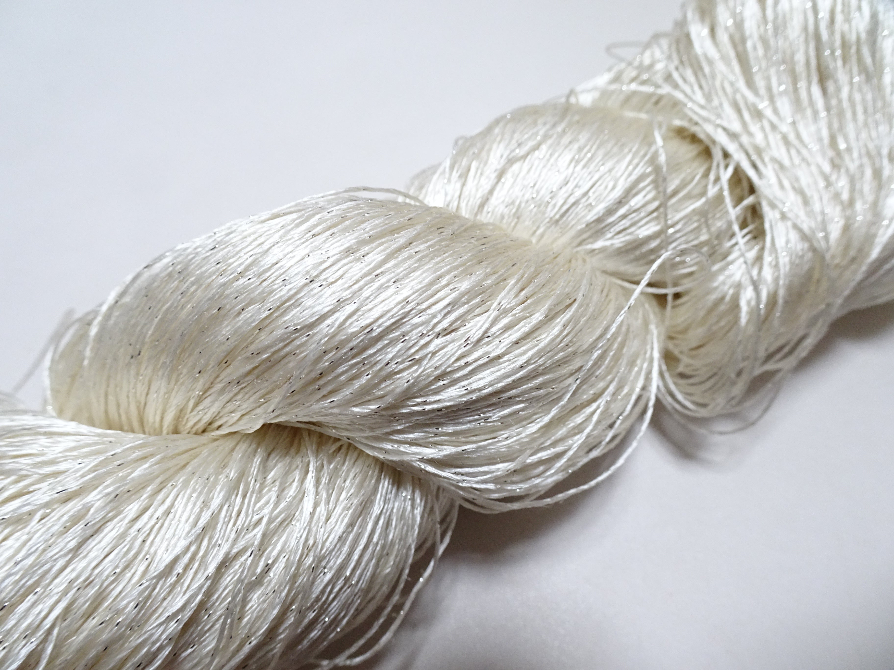 Japanese Vintage High Class Rare Silk Thread Mixture of Silver embroidery 15907