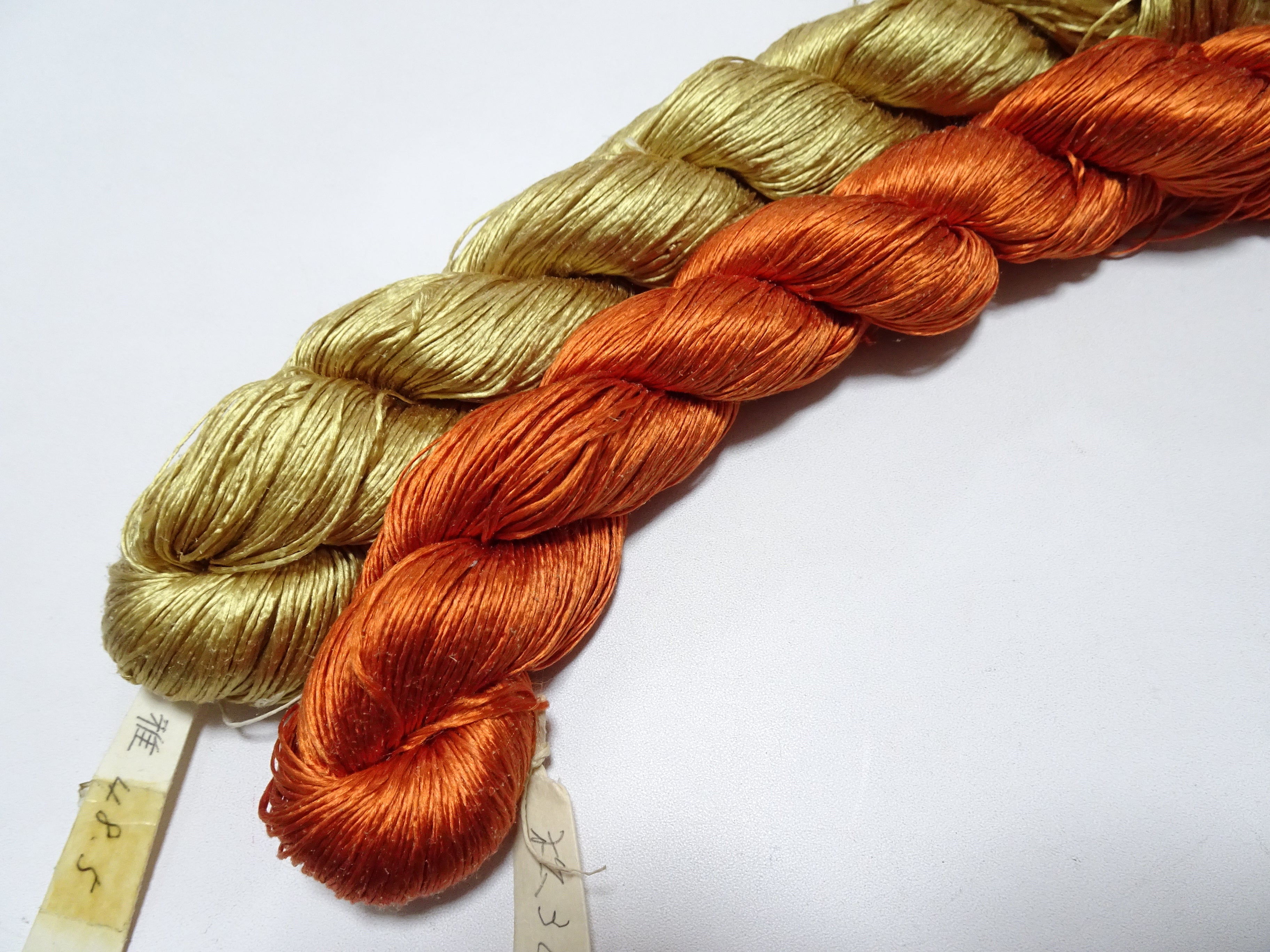 Japanese Vintage Twisted Silk Thread　2sets Embroidery 18866