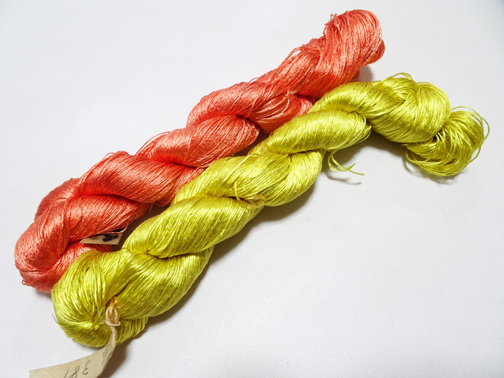 Japanese Vintage Twisted Silk Thread　2sets Embroidery 18868