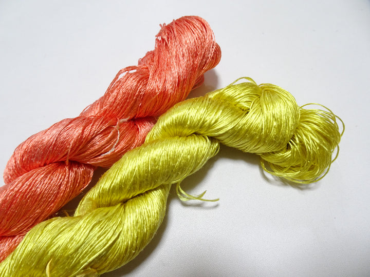 Japanese Vintage Twisted Silk Thread　2sets Embroidery 18868