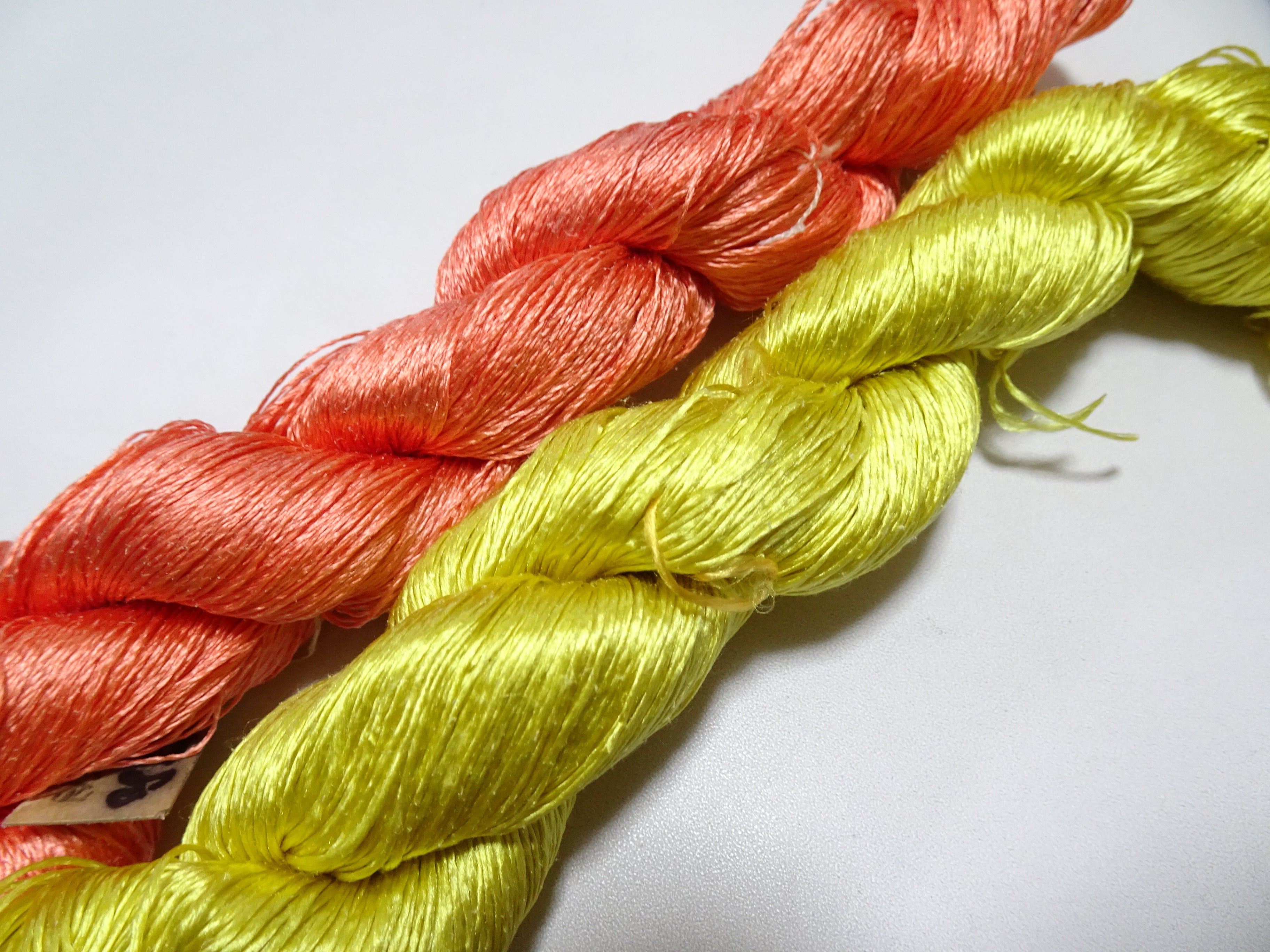 Japanese Vintage Twisted Silk Thread　2sets Embroidery 18868