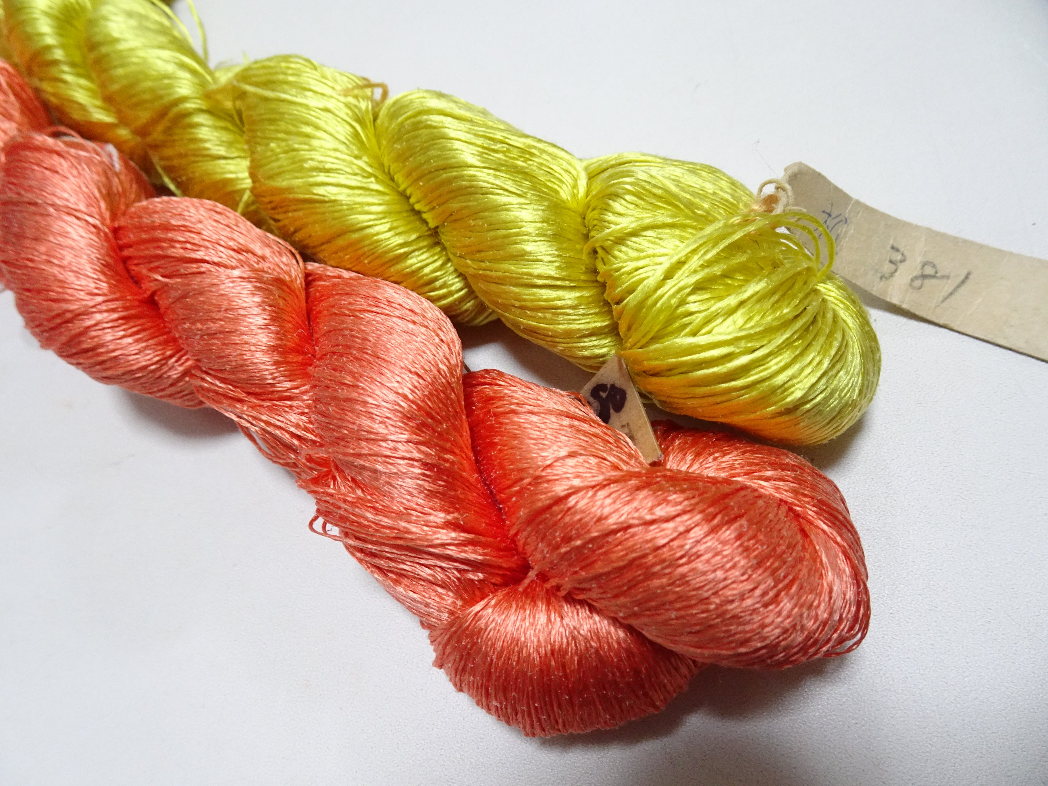 Japanese Vintage Twisted Silk Thread　2sets Embroidery 18868