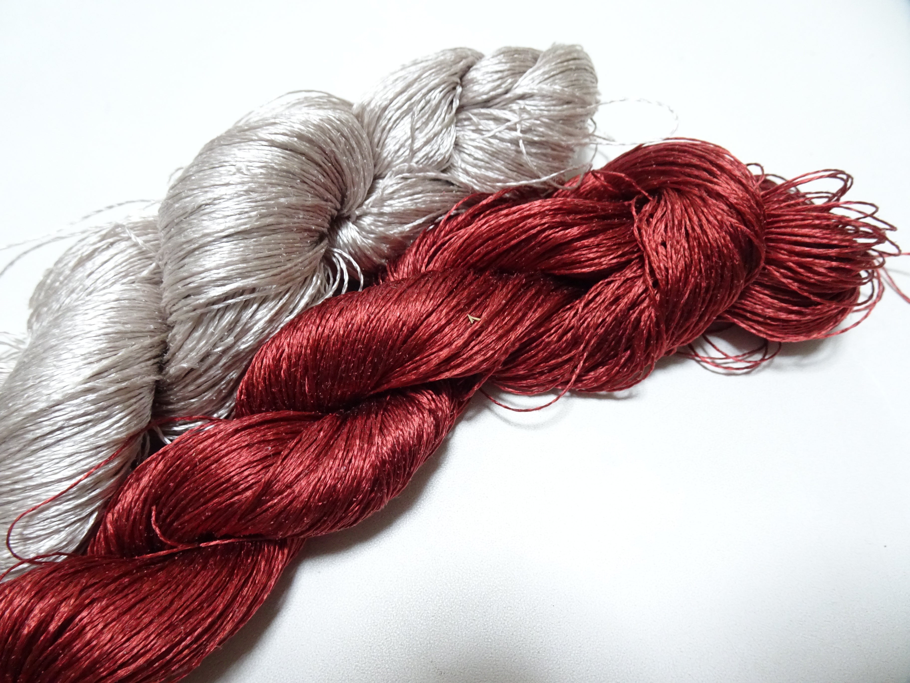 Japanese Vintage Twisted Silk Thread　2sets Embroidery 18870