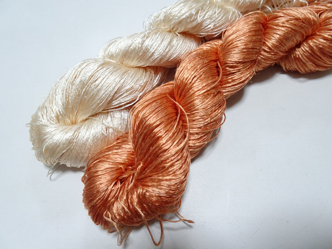 Japanese Vintage Twisted Silk Thread　2sets Embroidery 18872
