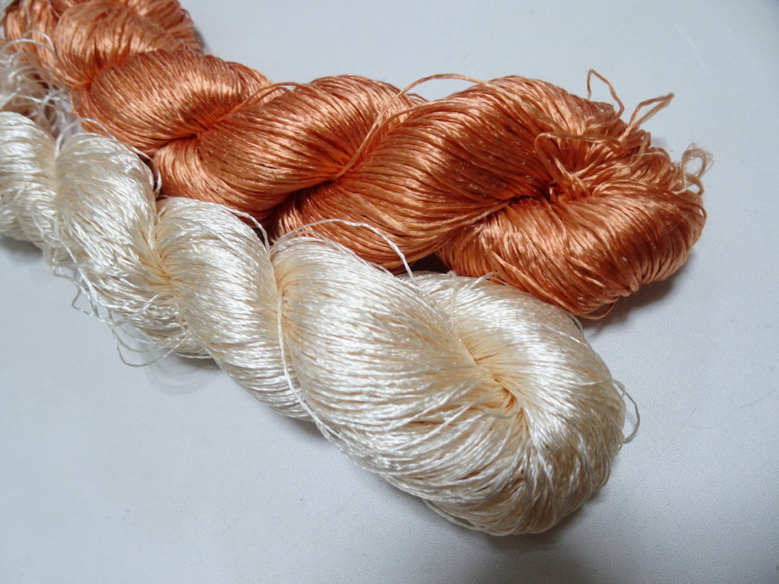 Japanese Vintage Twisted Silk Thread　2sets Embroidery 18872