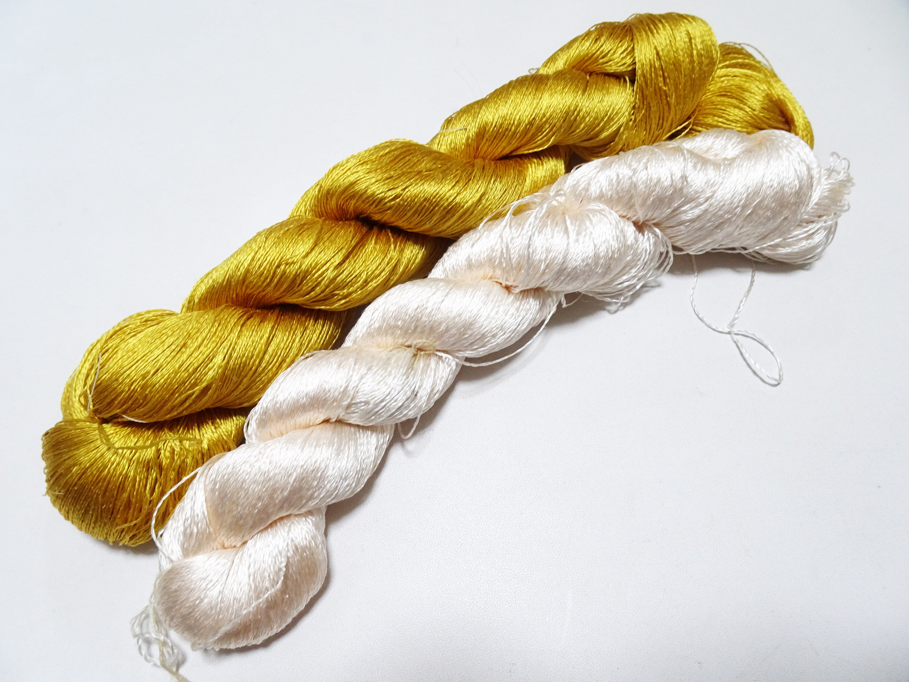 Japanese Vintage Twisted Silk Thread　2sets Embroidery 18878