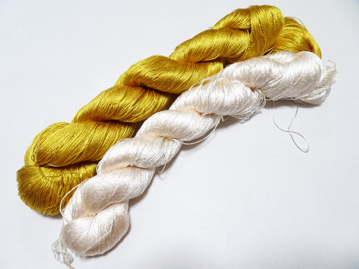 Japanese Vintage Twisted Silk Thread　2sets Embroidery 18878