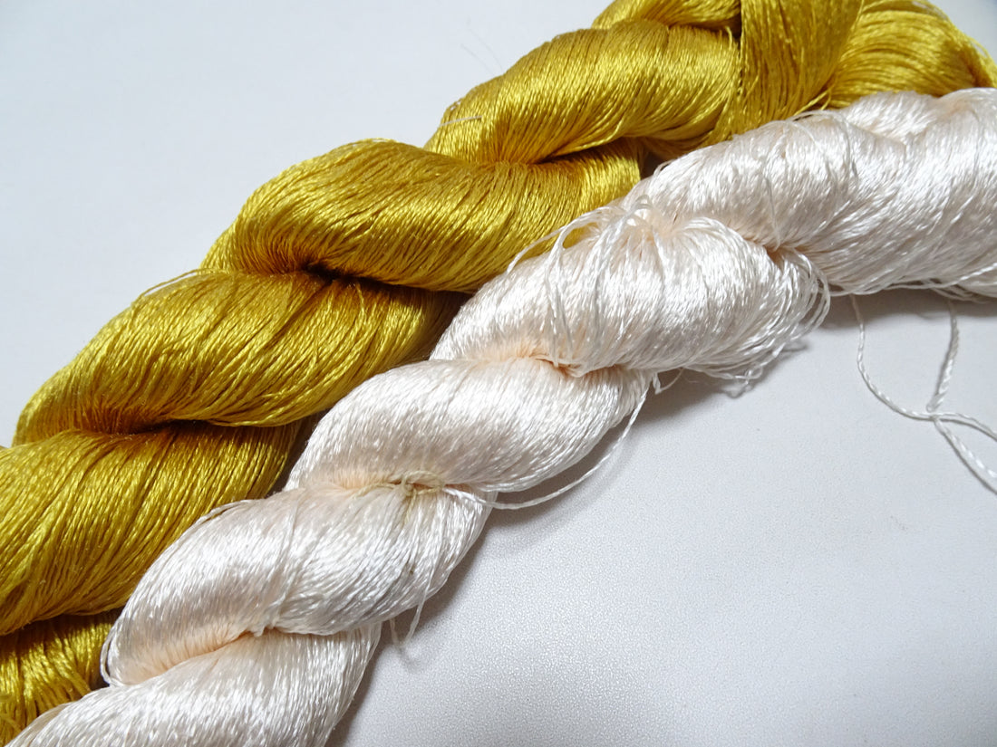 Japanese Vintage Twisted Silk Thread　2sets Embroidery 18878