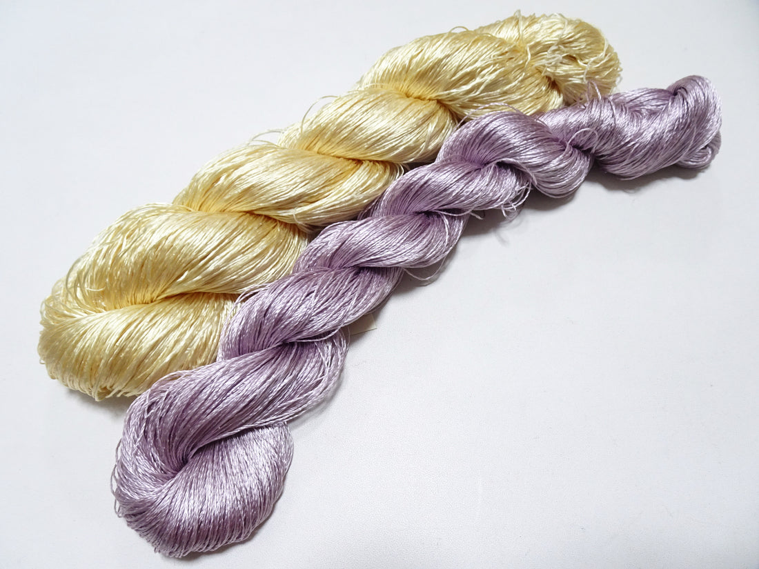 Japanese Vintage Twisted Silk Thread　2sets Embroidery 18881