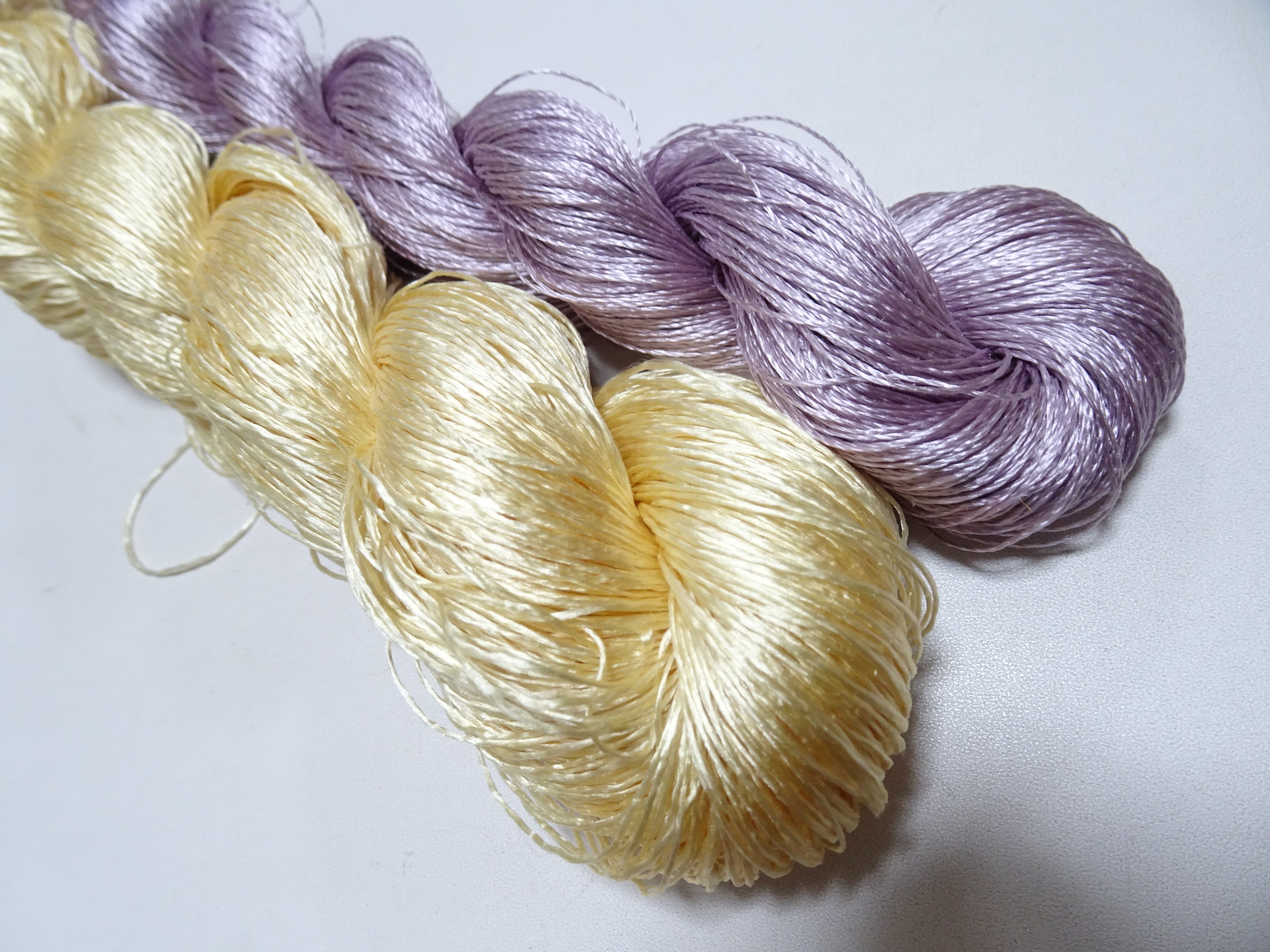 Japanese Vintage Twisted Silk Thread　2sets Embroidery 18881