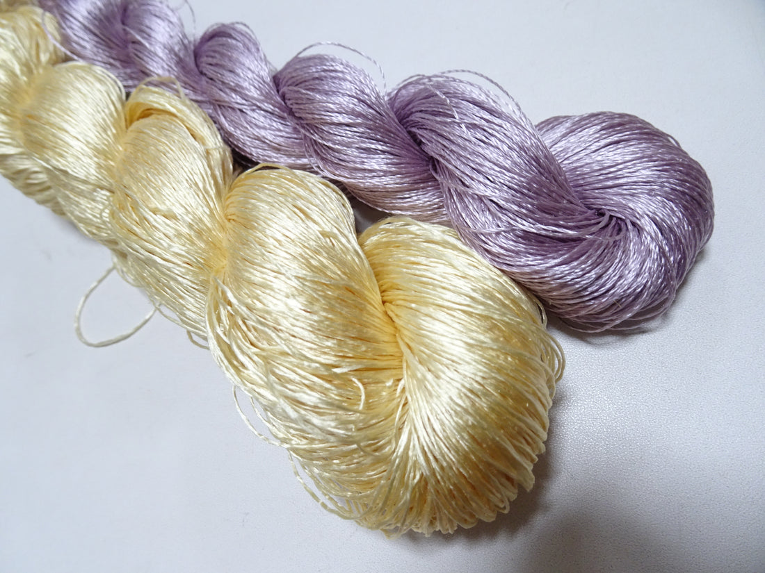 Japanese Vintage Twisted Silk Thread　2sets Embroidery 18881