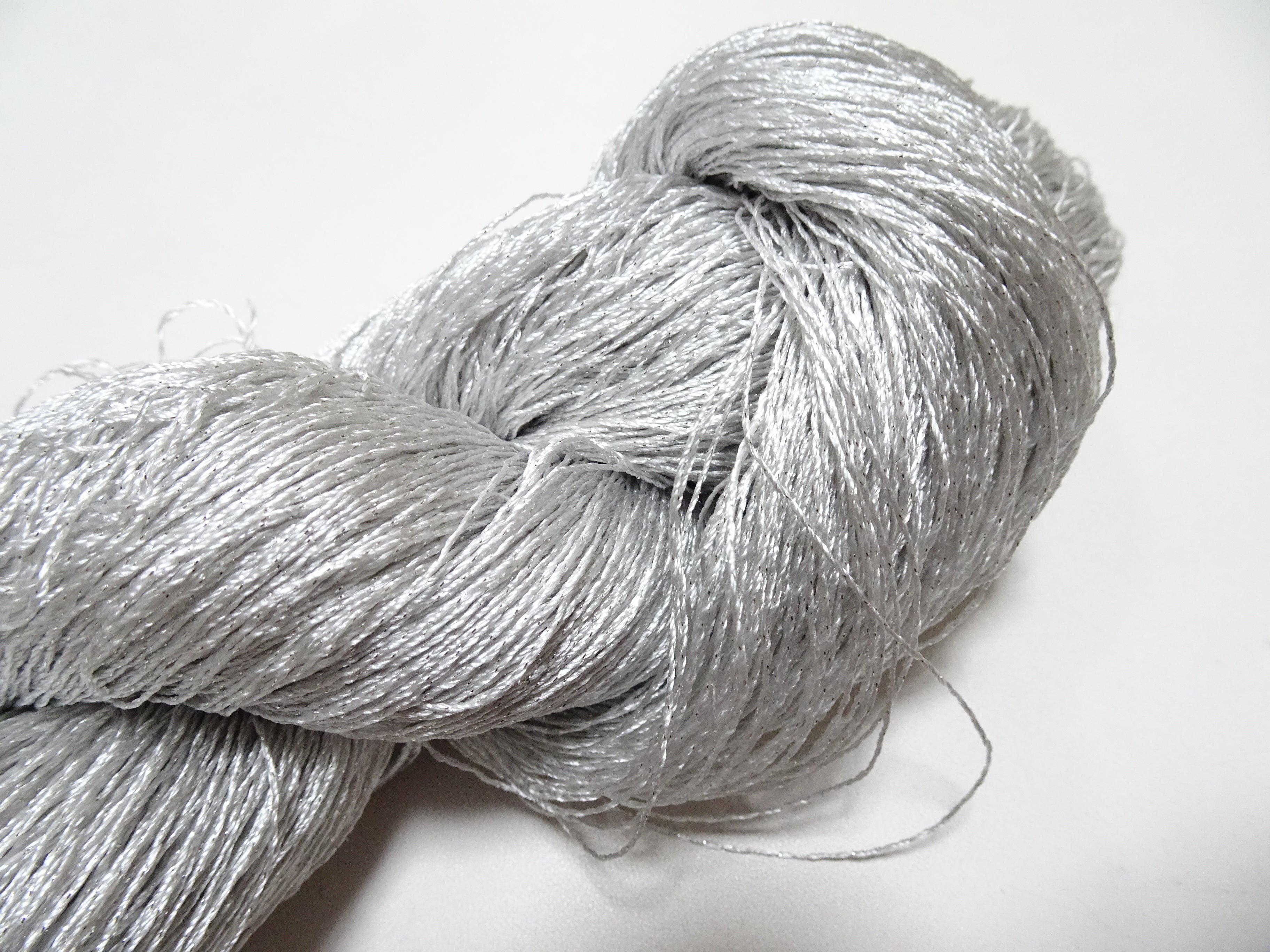 Japanese Vintage High Class Rare Silver Gray Silk Thread Mixture of Silver embroidery 18902