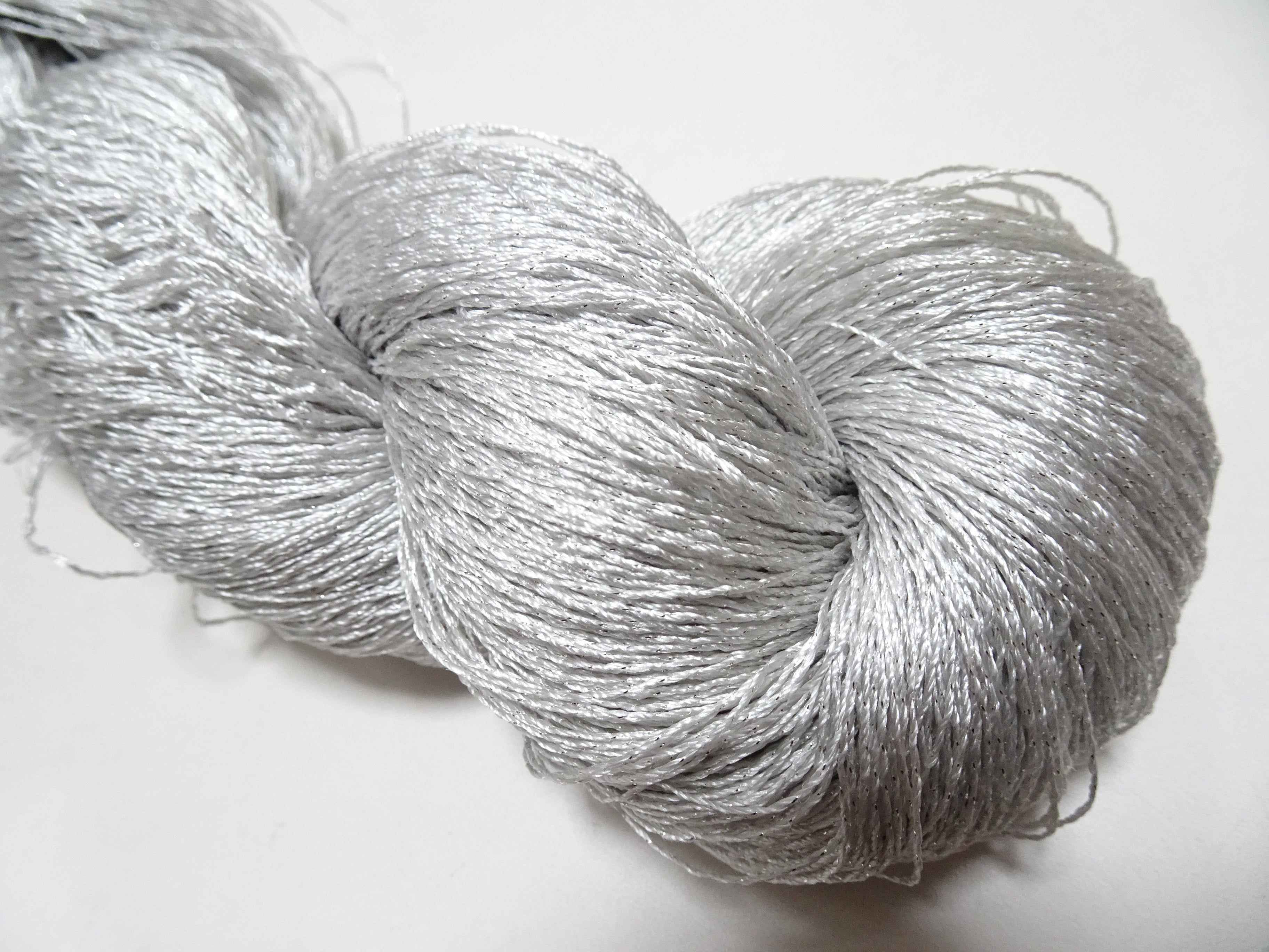 Japanese Vintage High Class Rare Silver Gray Silk Thread Mixture of Silver embroidery 18902