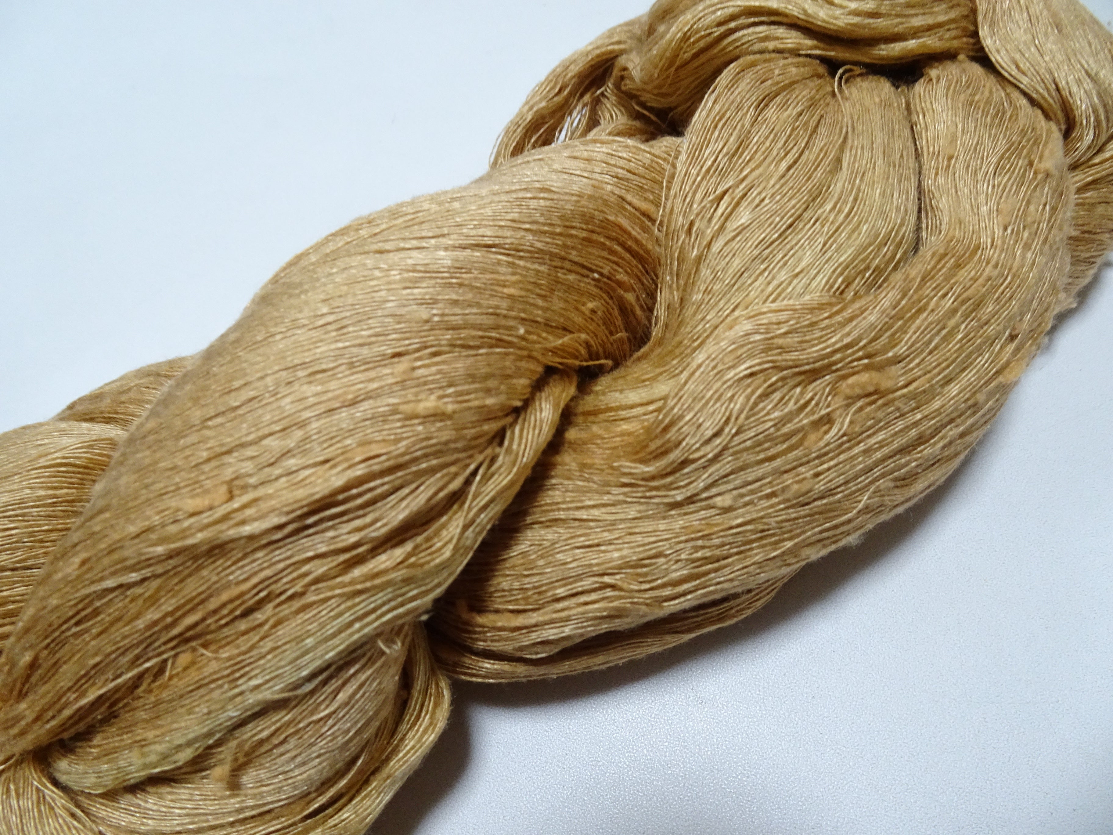 Japanese Vintage Tsumugi Silk Thread Embroidery & Weaving 18911