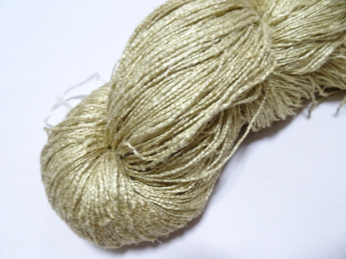 Japanese Vintage Tsumugi Silk Thread Embroidery & Weaving 18924
