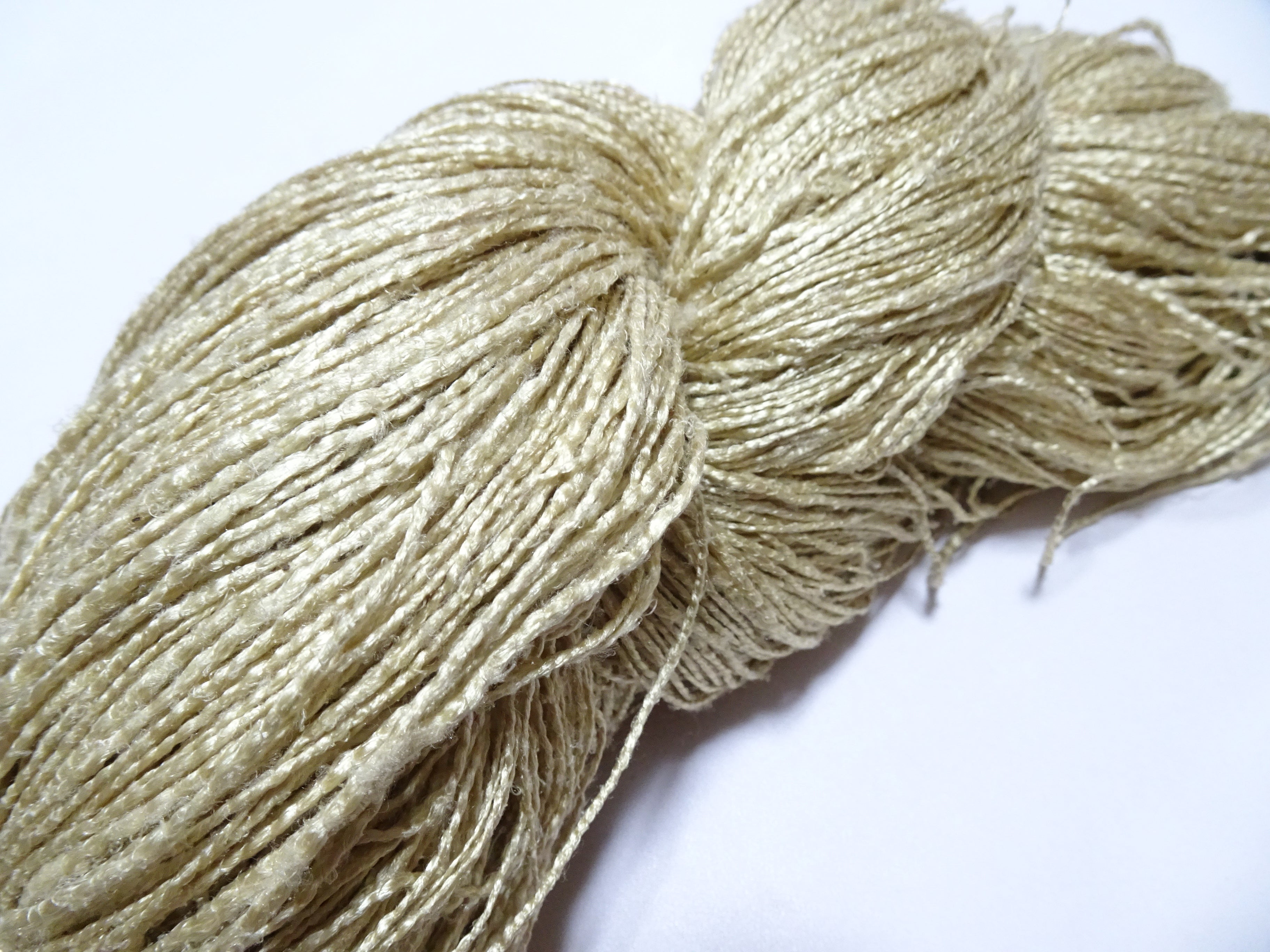 Japanese Vintage Tsumugi Silk Thread Embroidery & Weaving 18924