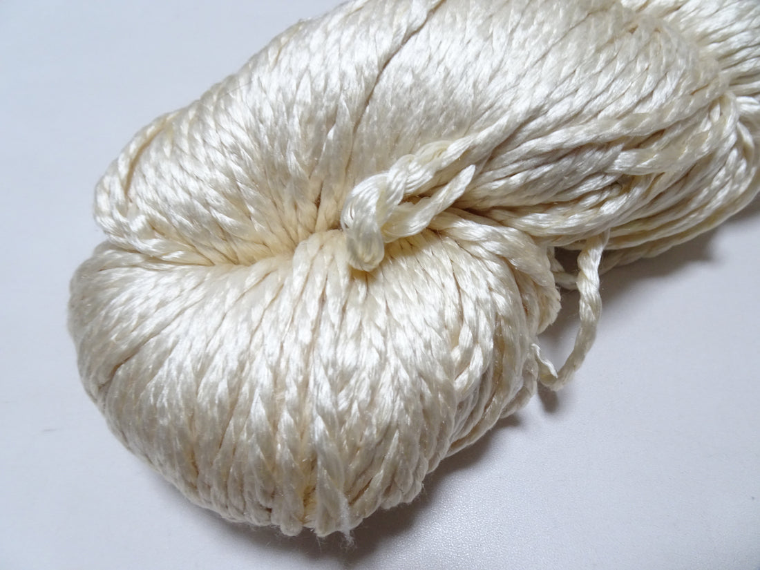 Japanese Vintage Tsumugi Silk Thread Embroidery & Weaving 18928