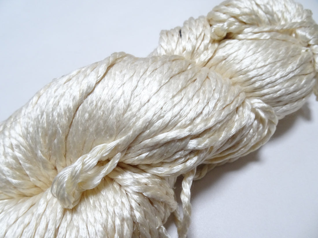 Japanese Vintage Tsumugi Silk Thread Embroidery & Weaving 18928