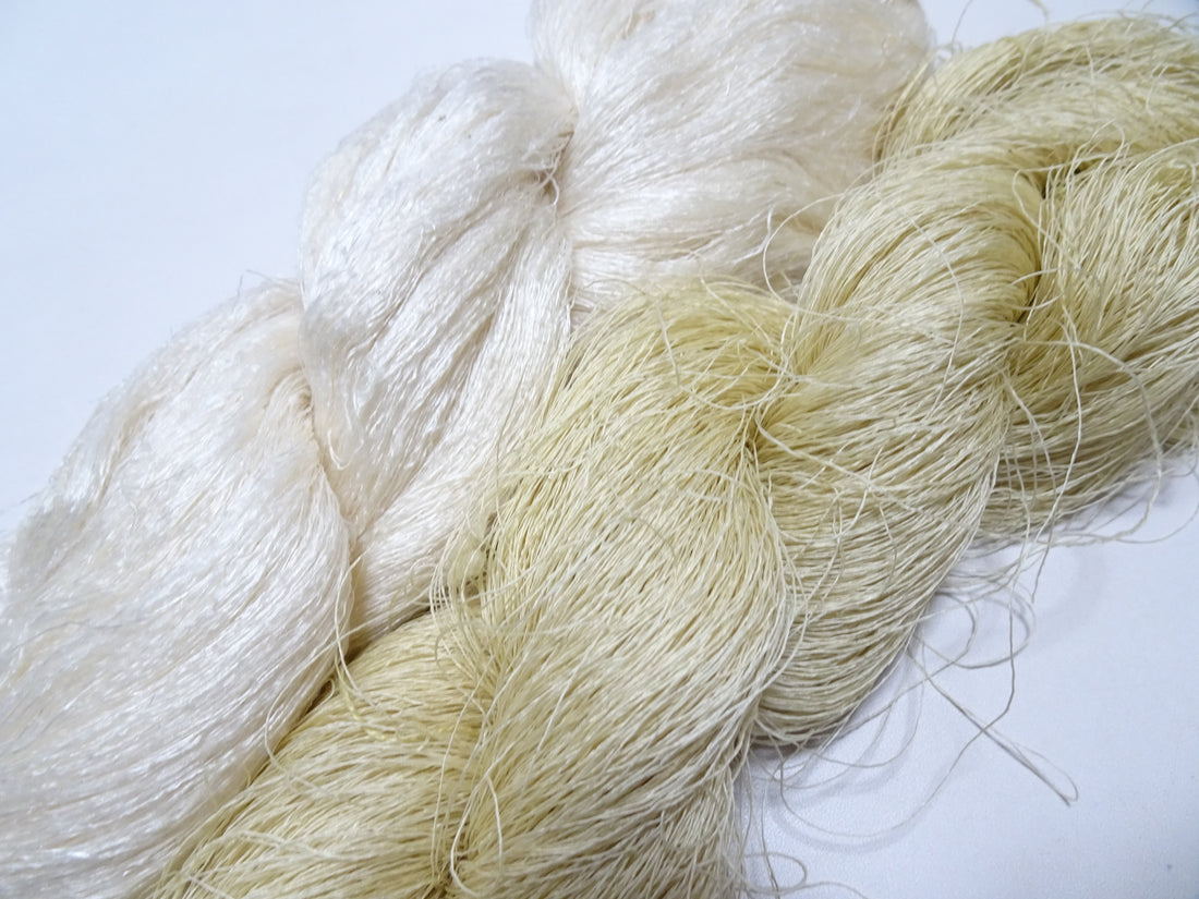 Japanese Vintage Tsumugi Silk Thread 2sets Embroidery & Weaving 18930